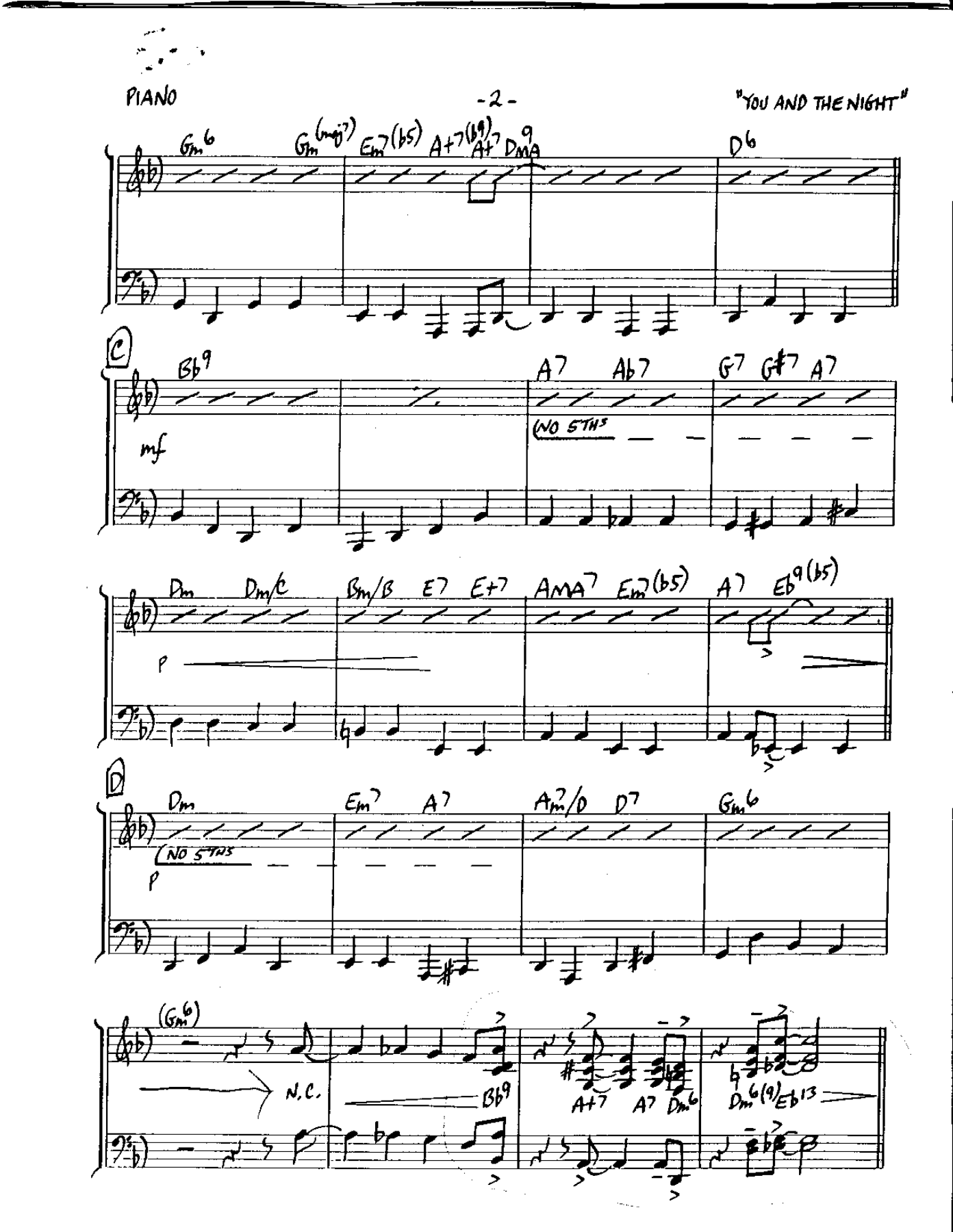 You & The Night & The Music — page 2
