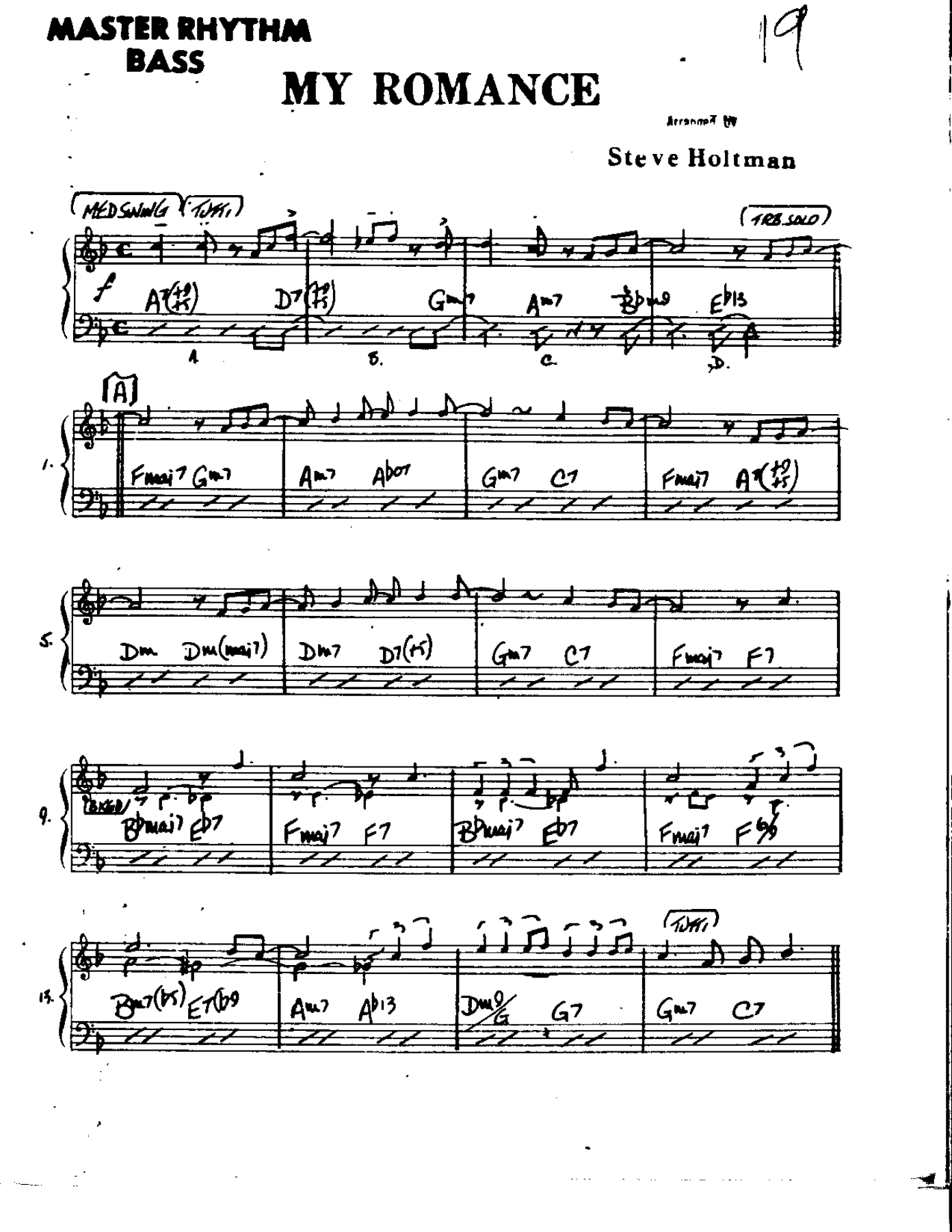 64 -My Romance — sheet music preview