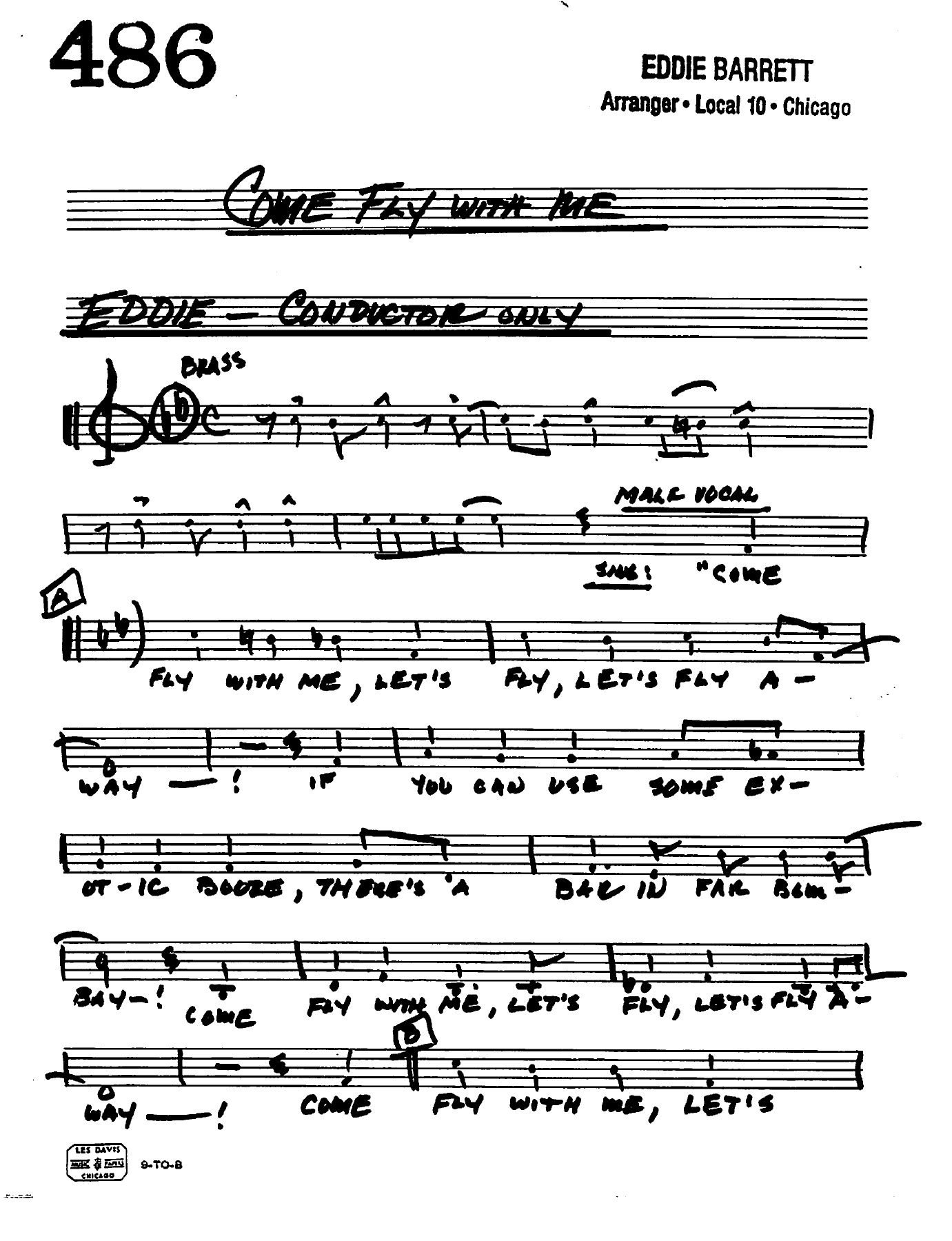 Come Fly With Me — sheet music preview