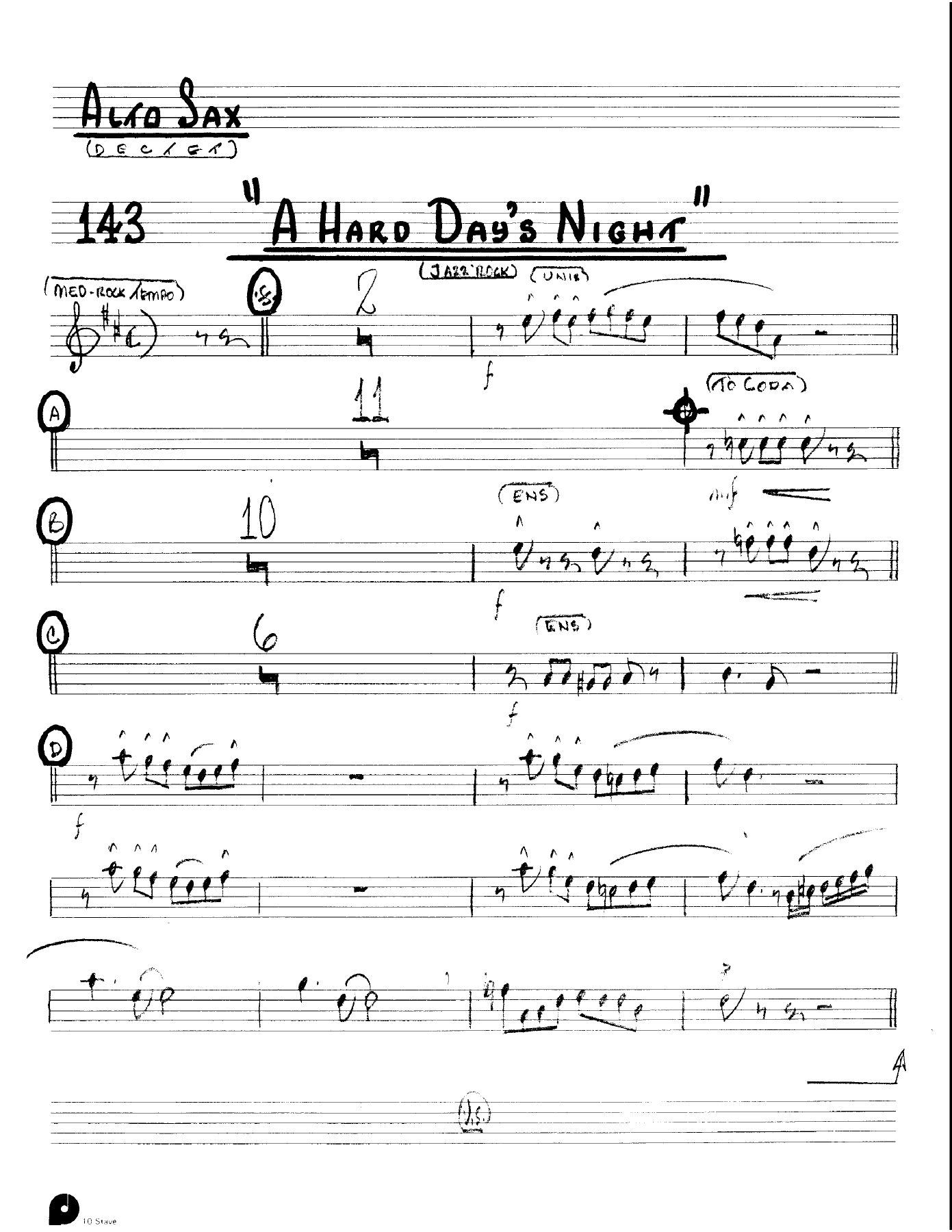 A Hard Days Night (Kenton Dectet #143) 3213 — page 1