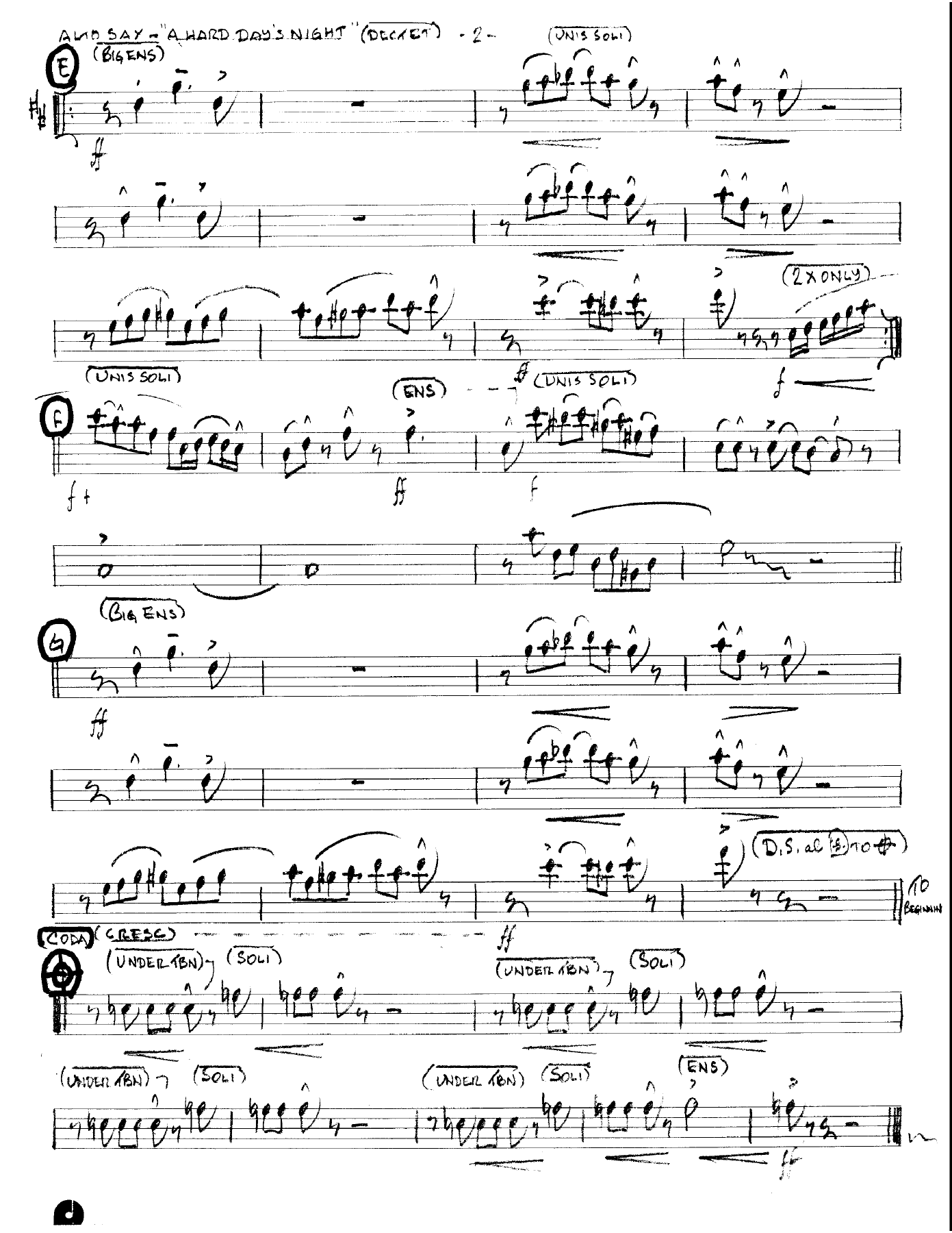 A Hard Days Night (Kenton Dectet #143) 3213 — page 2