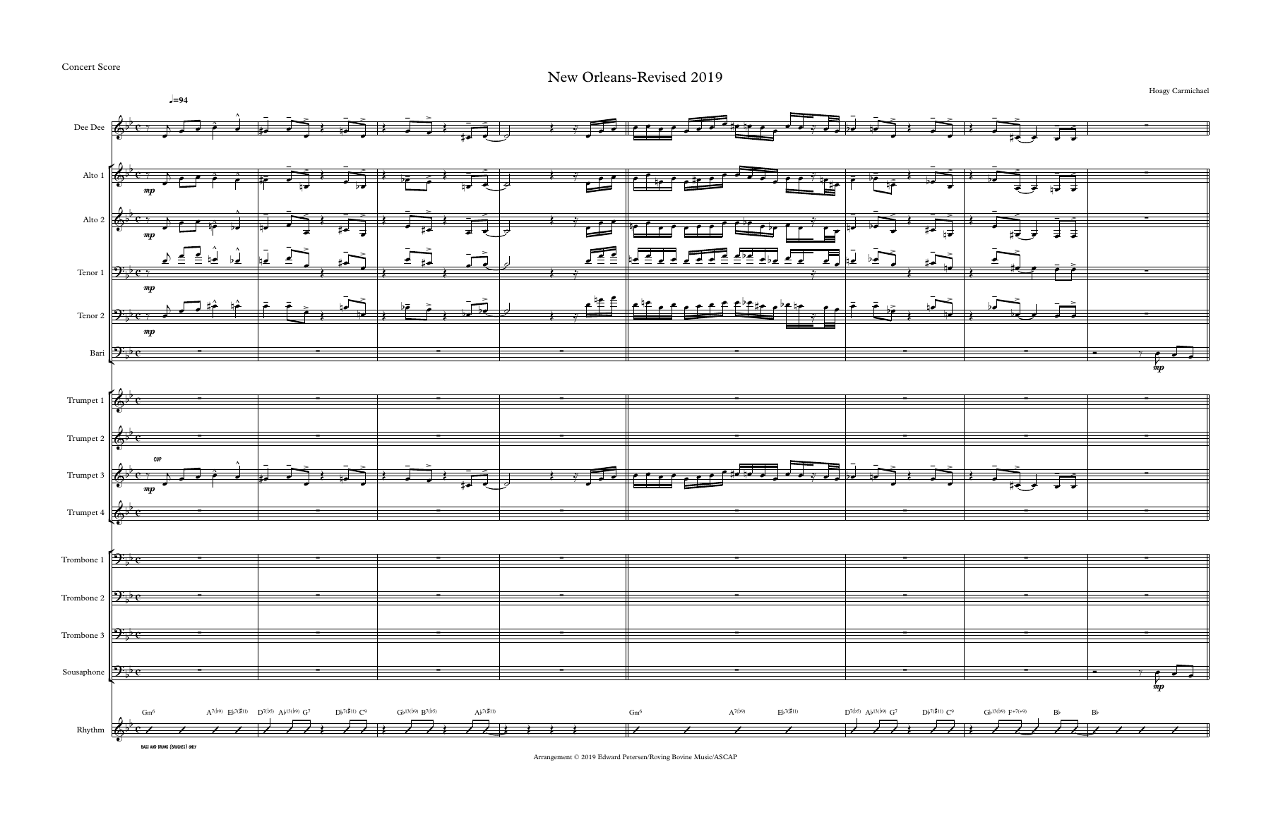 Dee Dee Bridgewater, Irving Mayfield jr & The New Orleans Jazz Orrchestra — sheet music preview