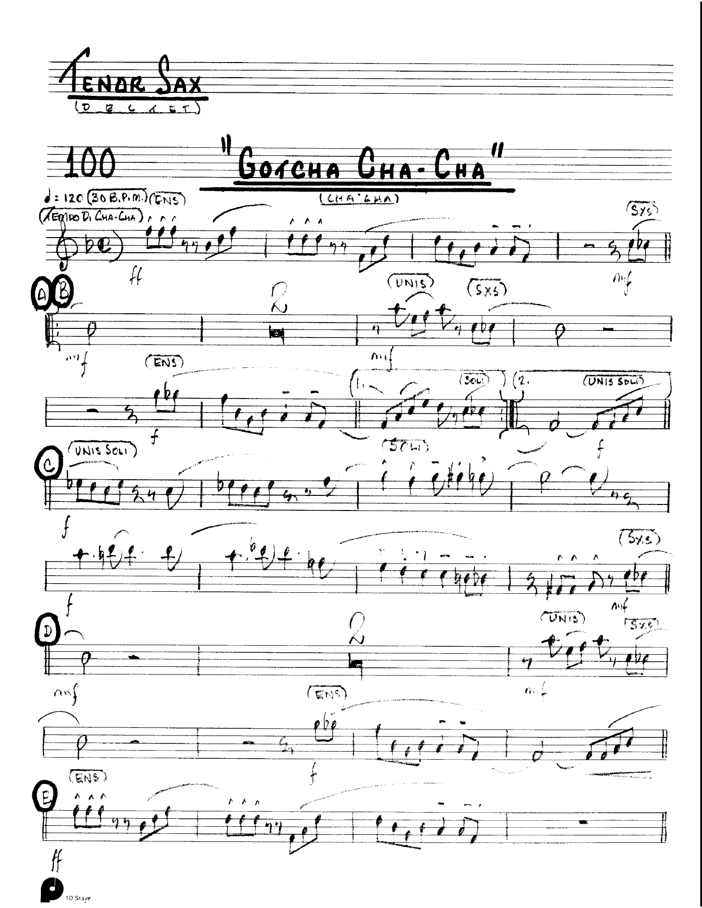 Gotcha Cha Cha (Kenton Dectet #100) 3213 — page 3