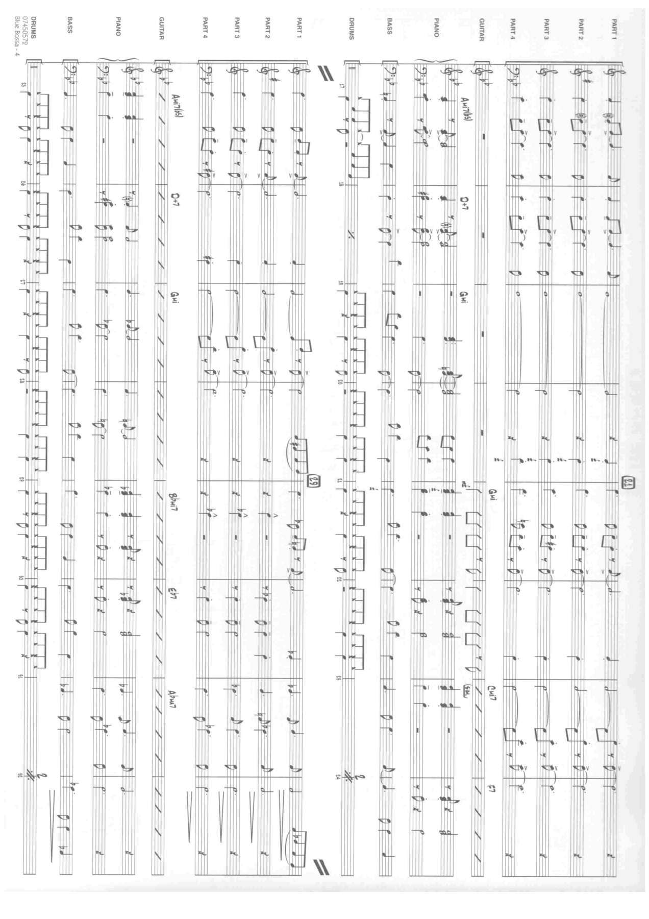 Blue Bossa (M.Sweeney) Combo. — page 3