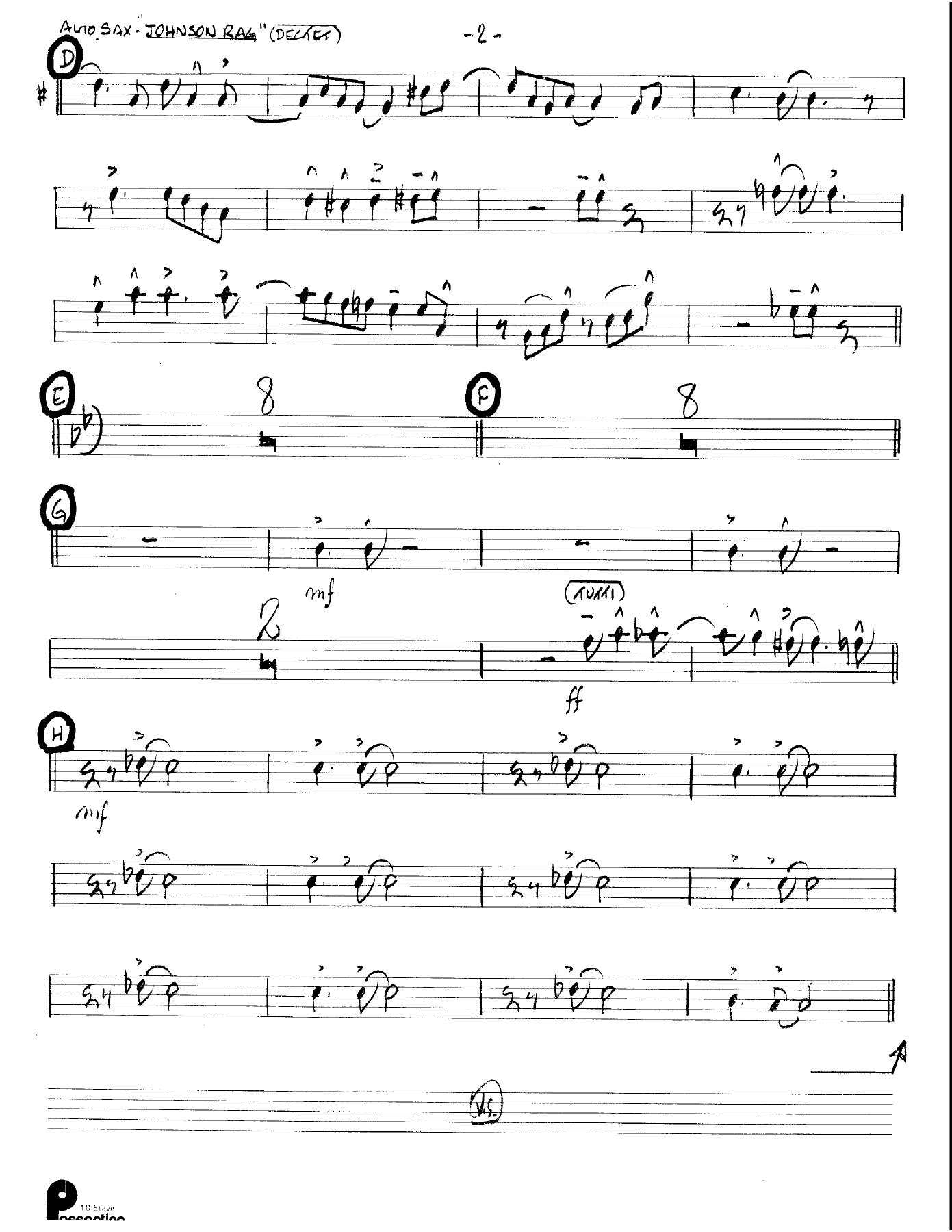 Johnson Rag (Kenton Dectet #180) 3213 — page 2