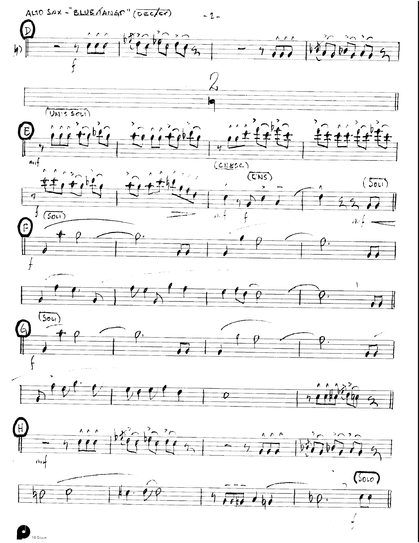 Blue Tango (Kenton Dectet #108) 3213 — page 2