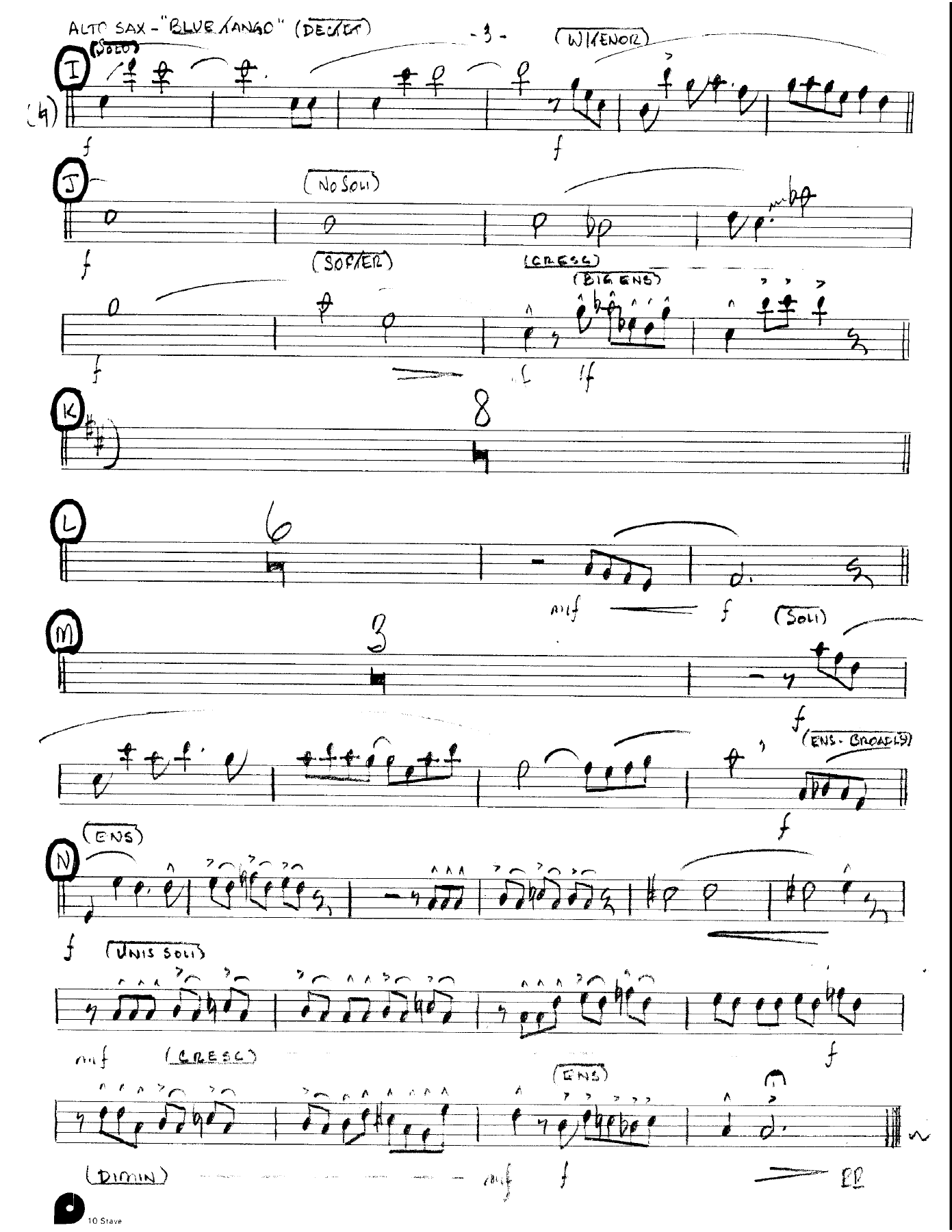Blue Tango (Kenton Dectet #108) 3213 — page 3