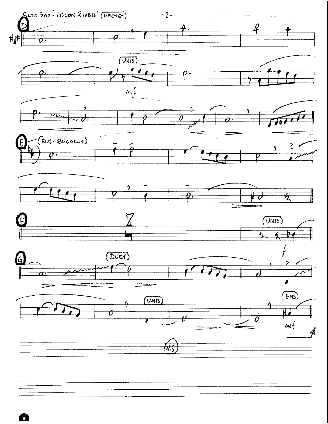 Moon River (Kenton Dectet #156) 3213 — page 2