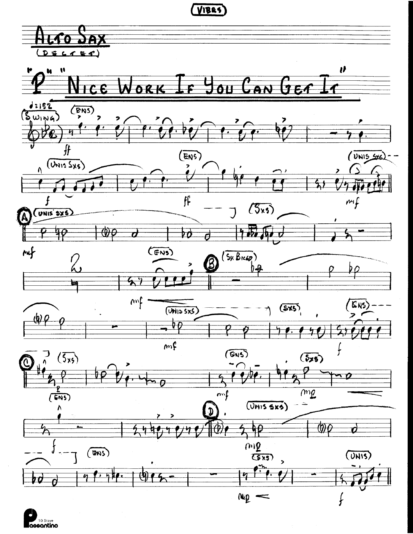 Nice Work If You Can Get It (Kenton Dectet #P) 3214 Vibes Vocal — page 3