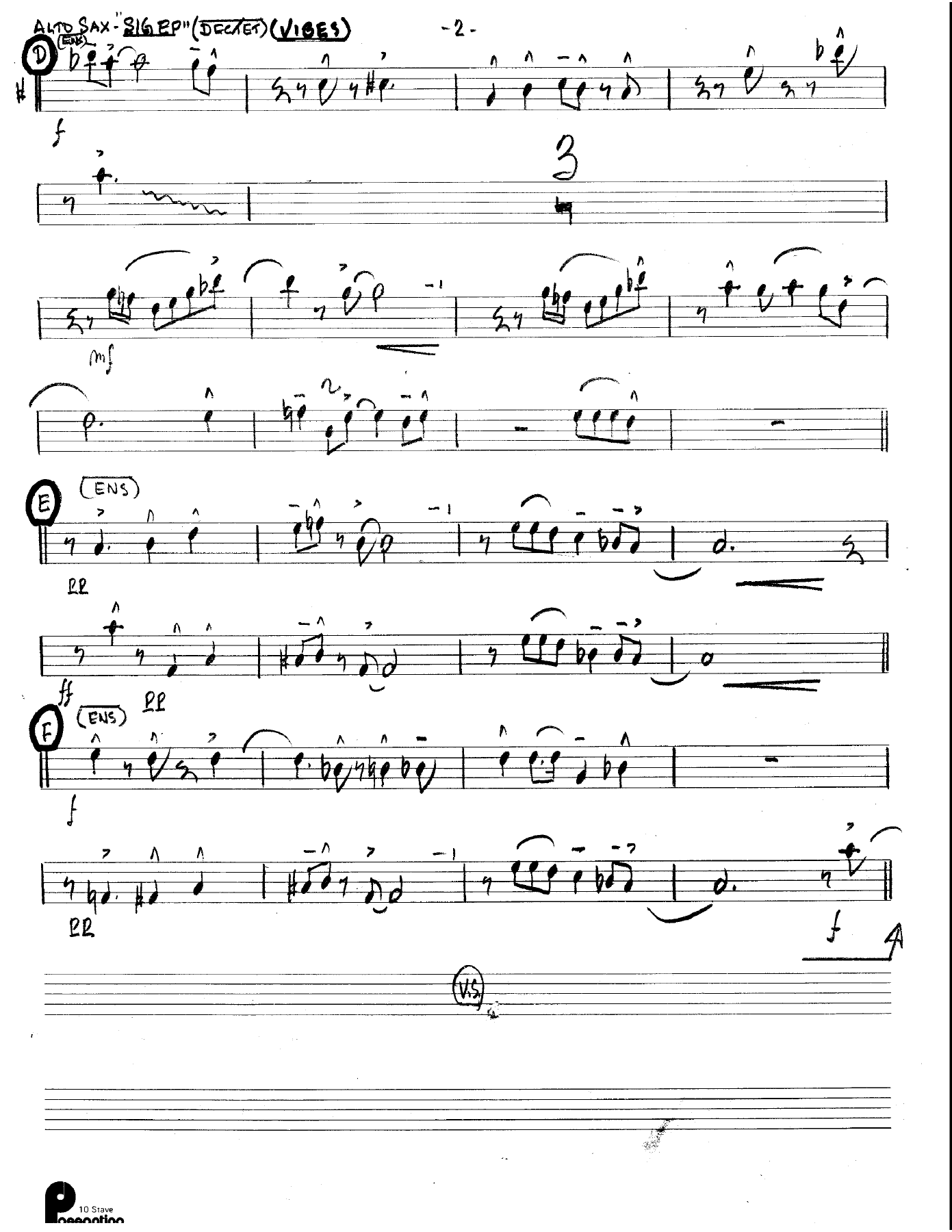 Sig Ep (Kenton Dectet #302) 3214 Vibes Opt — page 2