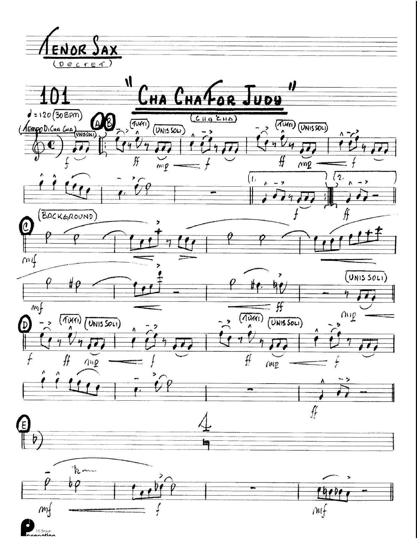 Cha Cha For Judy (Kenton Dectet #101) 3213 — page 3