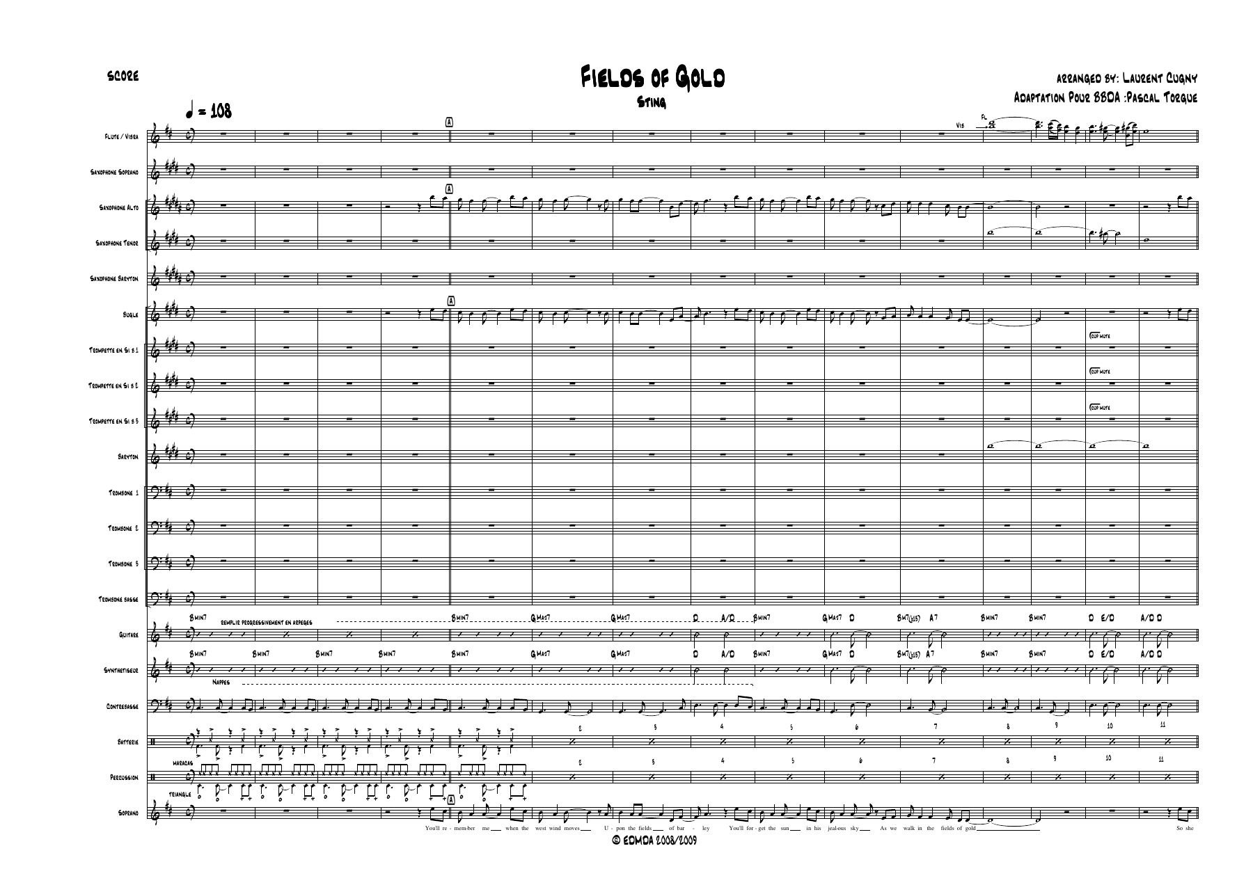 Fields Of Gold — sheet music preview