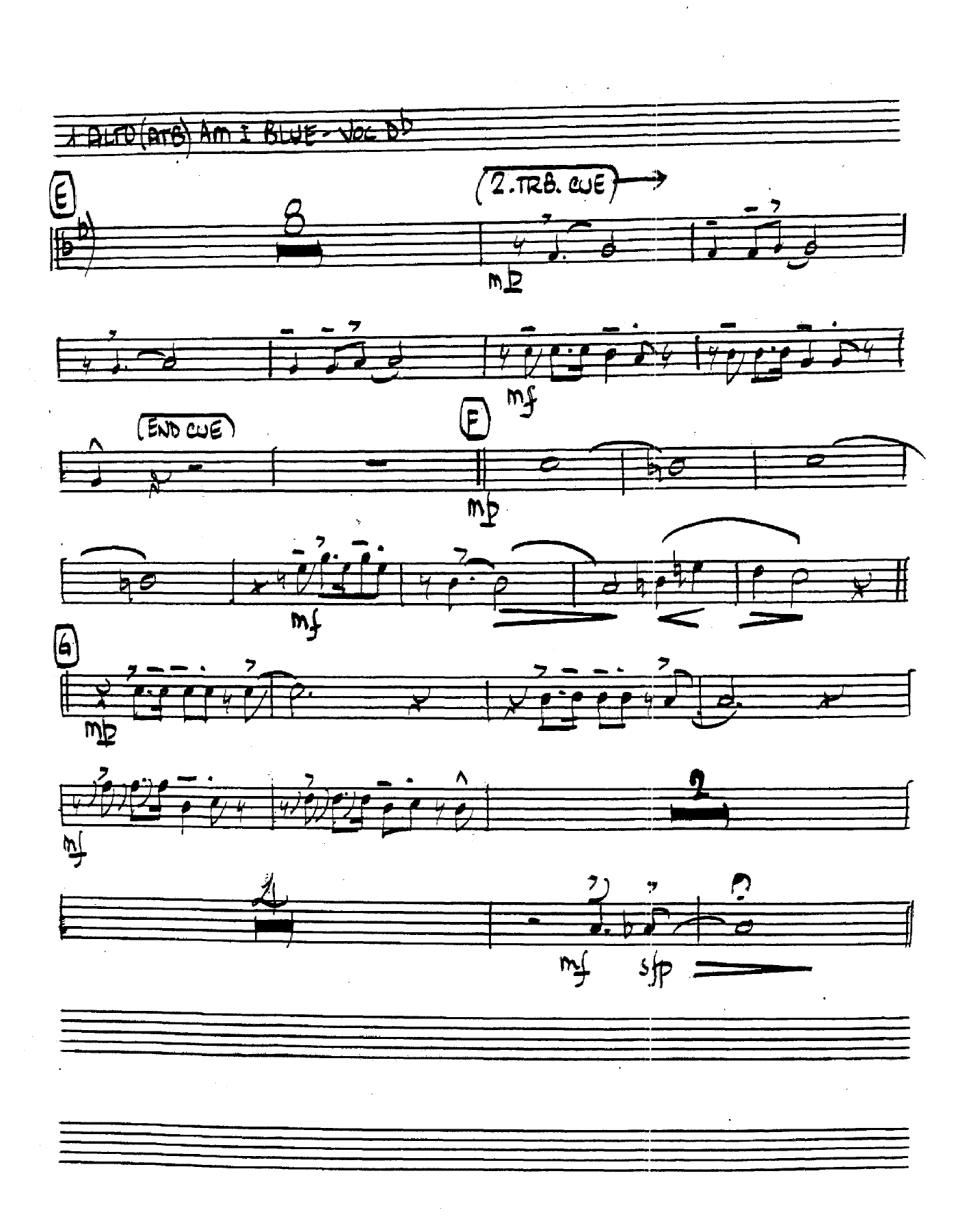 Am I Blue (Unknown) Vocal — page 2