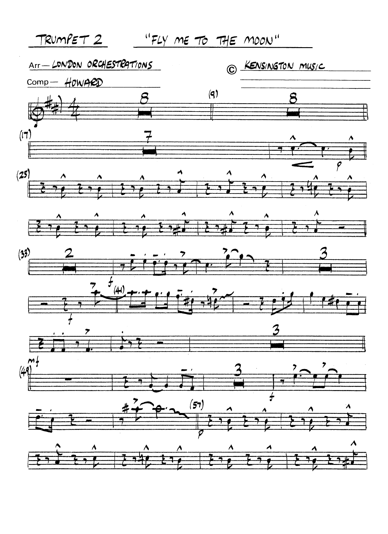 Fly Me To The Moon (B.Howard) London Orchestrations — page 3
