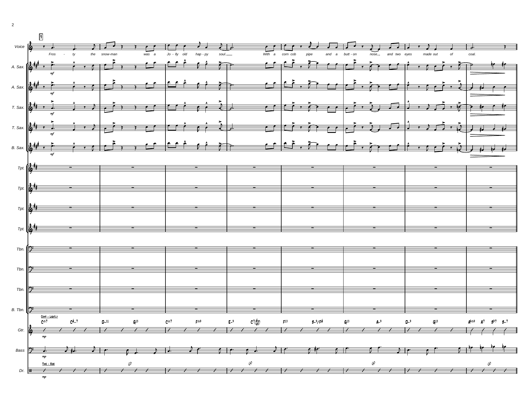 Frosty the Snowman (M.Amy) vocal — page 2