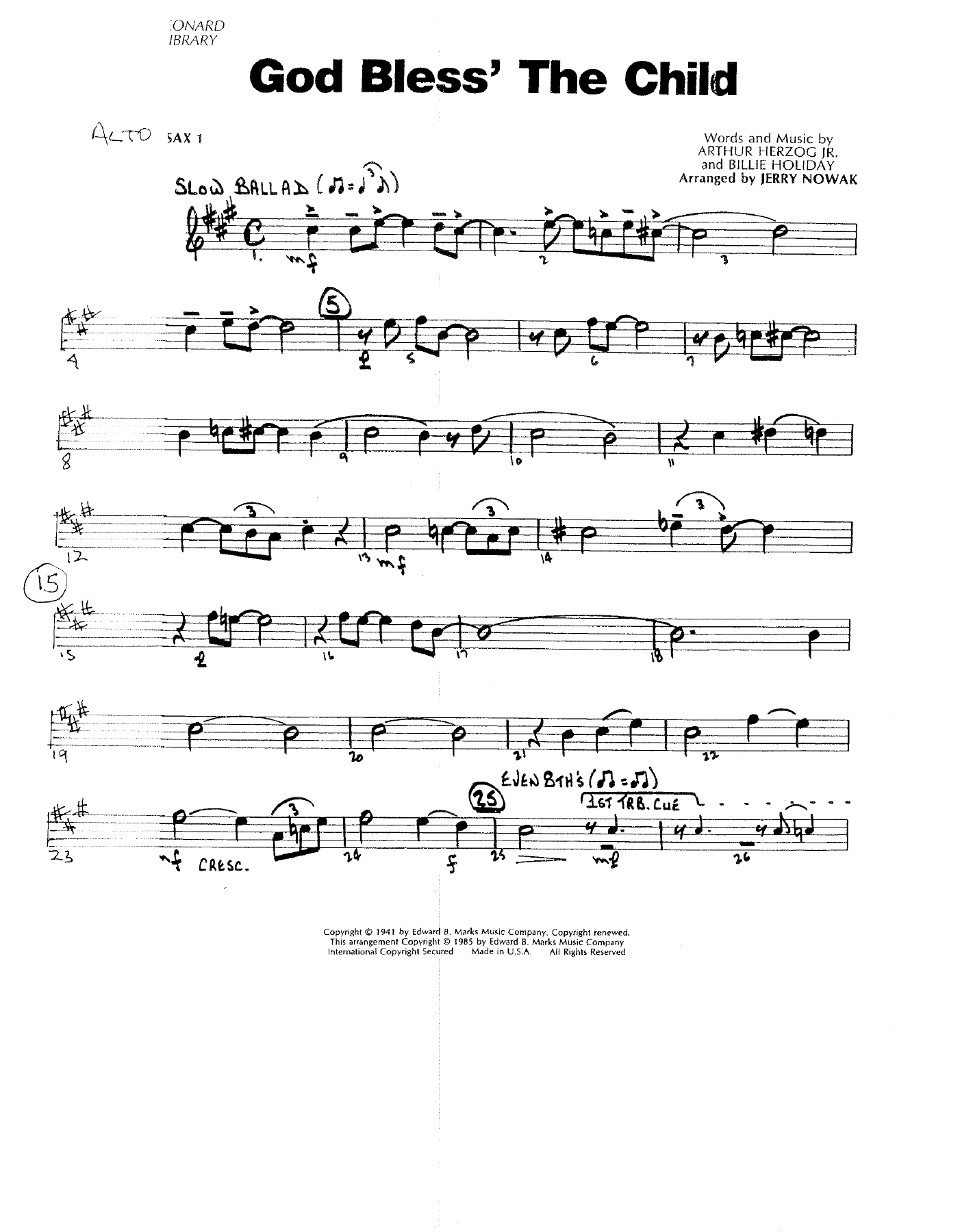 God Bless The Child (J.Nowak) Voc — page 3