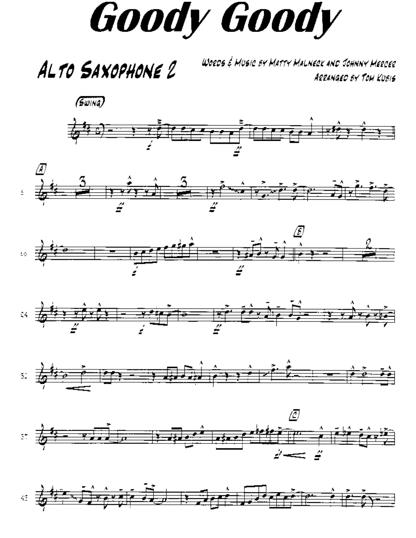 Goody Goody (T.Kubis) Vocal — page 3