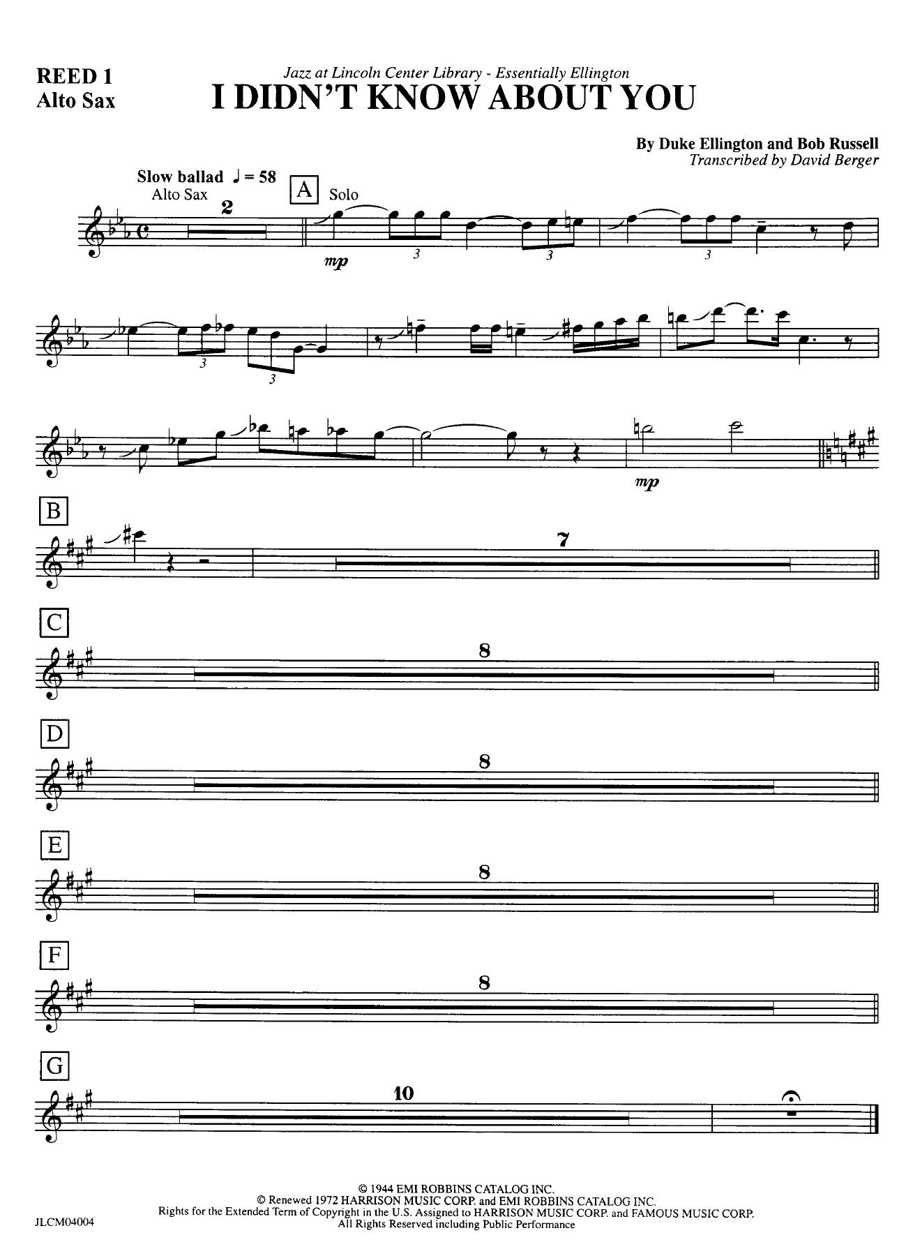 I Didn't Know About You (D.Ellington) Vocal — page 3