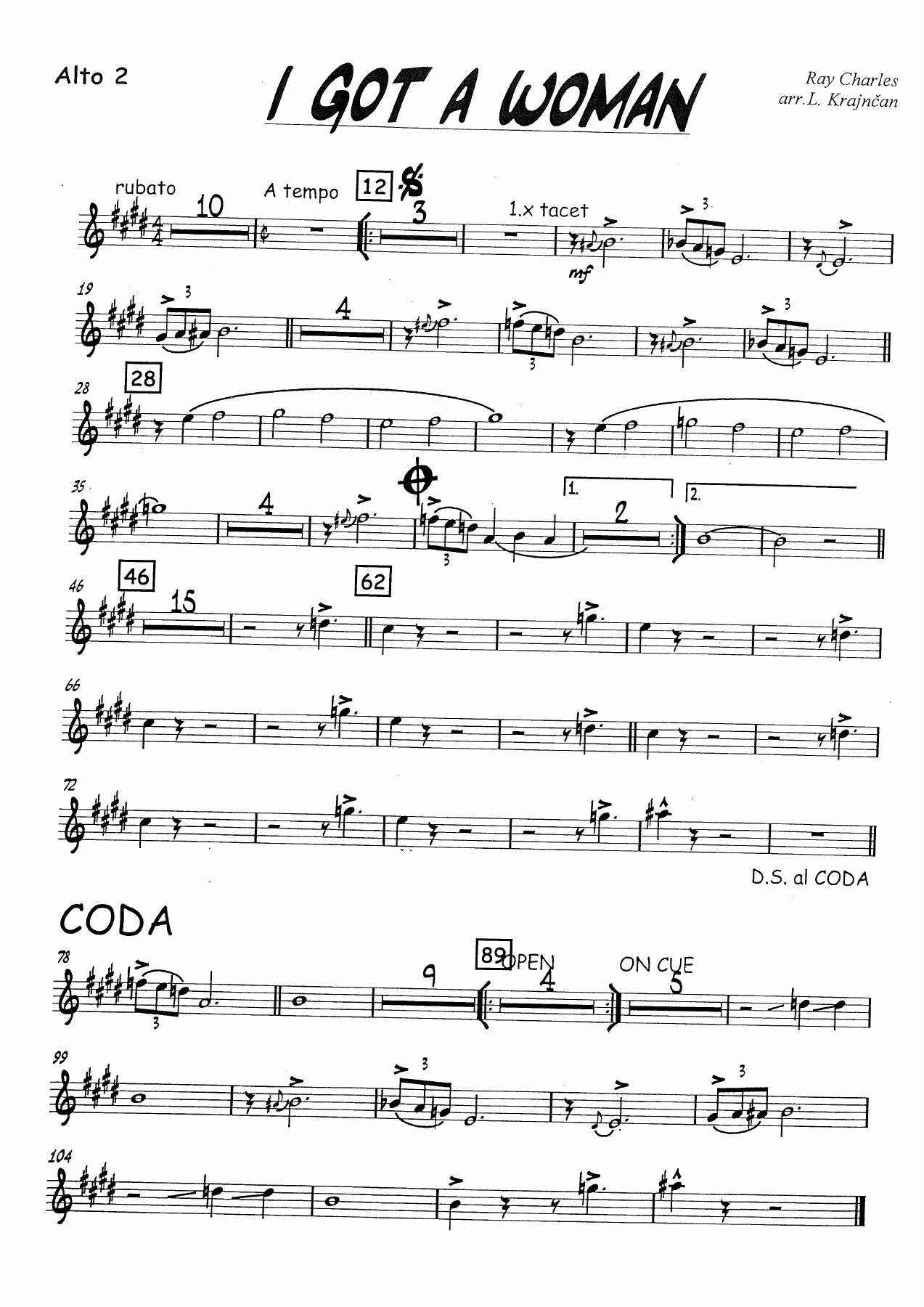 I Got A Woman (L.Krajcan) Ray Charles — page 2