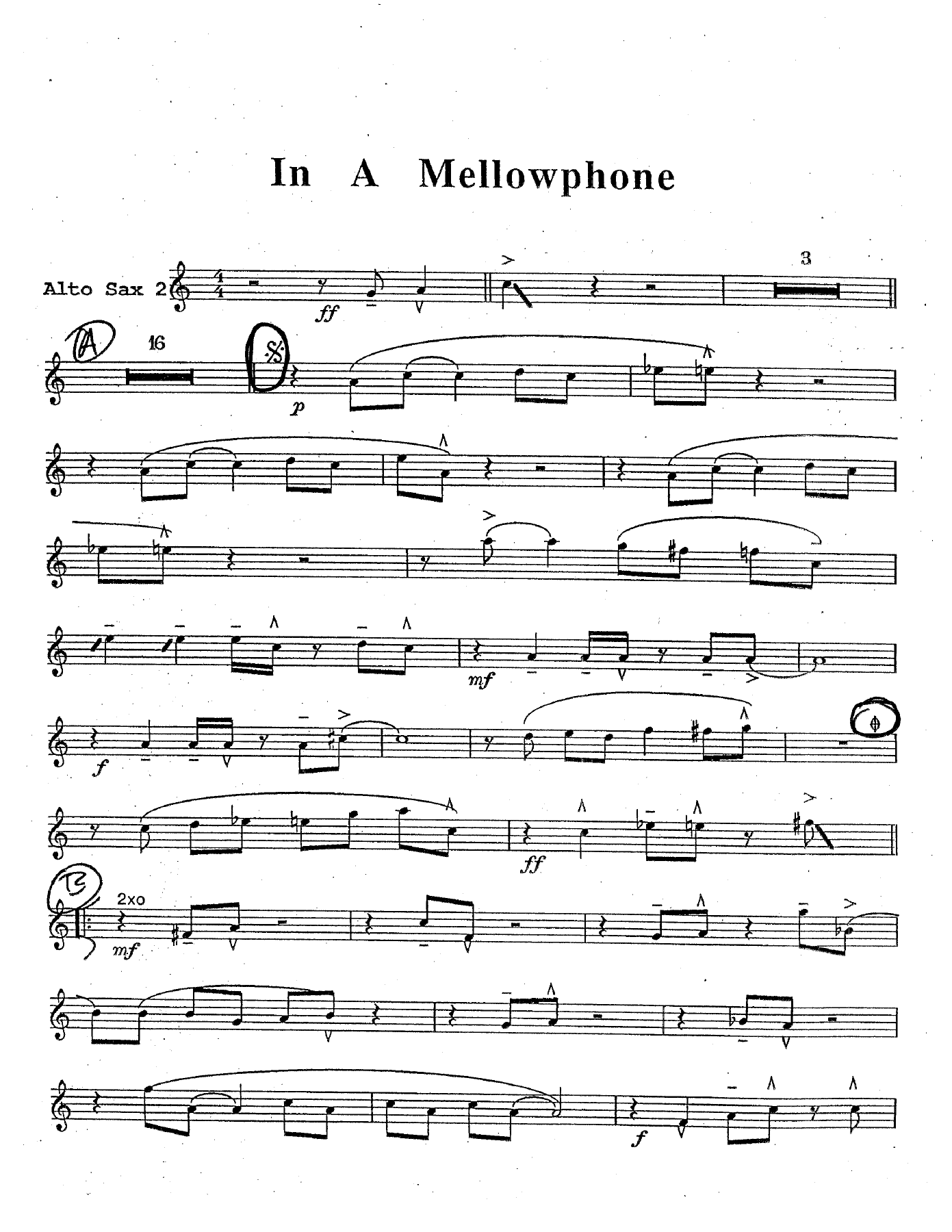 In A Mellowphone (T.Kubis) vocal — page 3