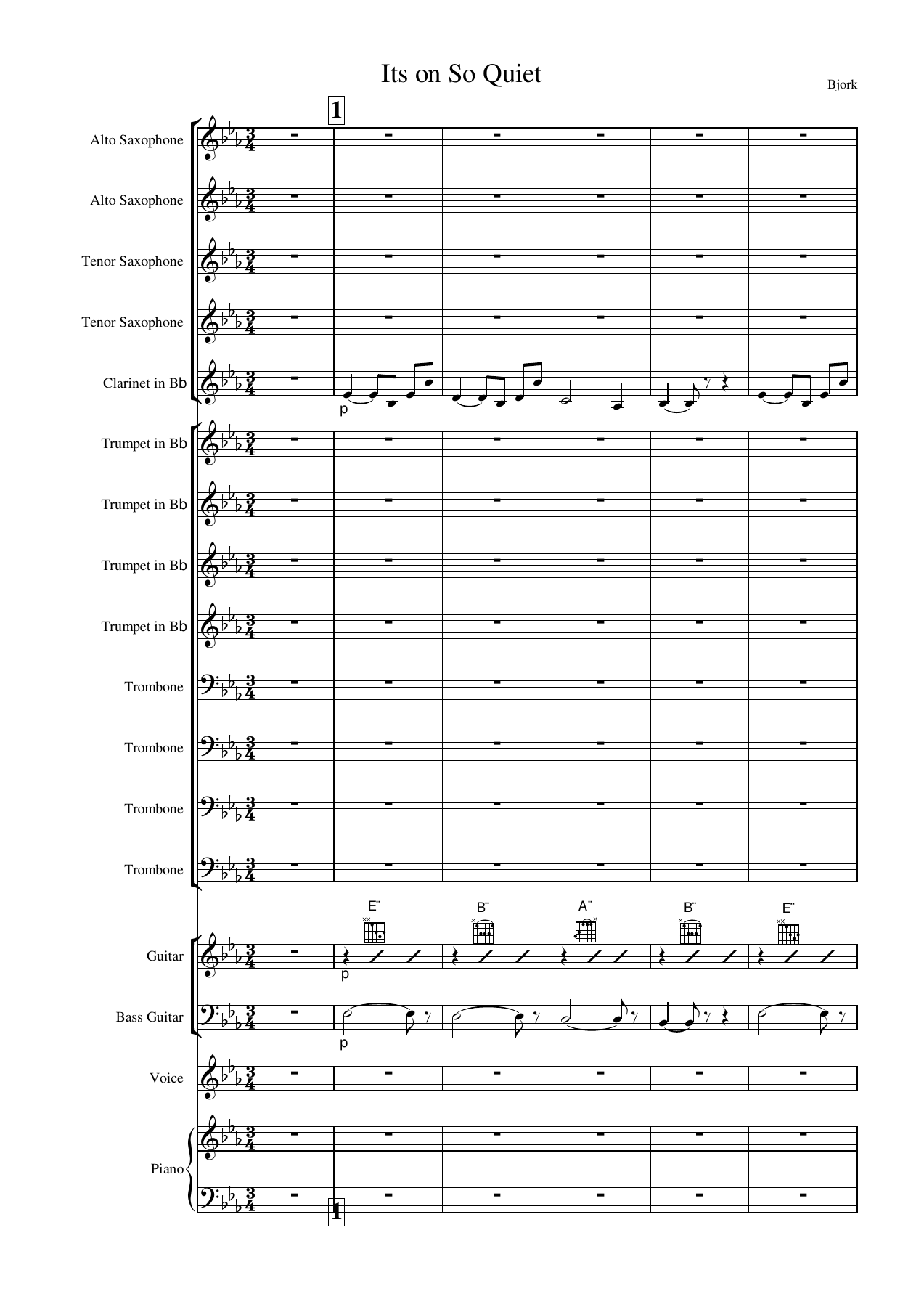It's Oh So Quiet -Bjork voc — big_band_vocal sheet music arranged by Bjork | Jazz Standard