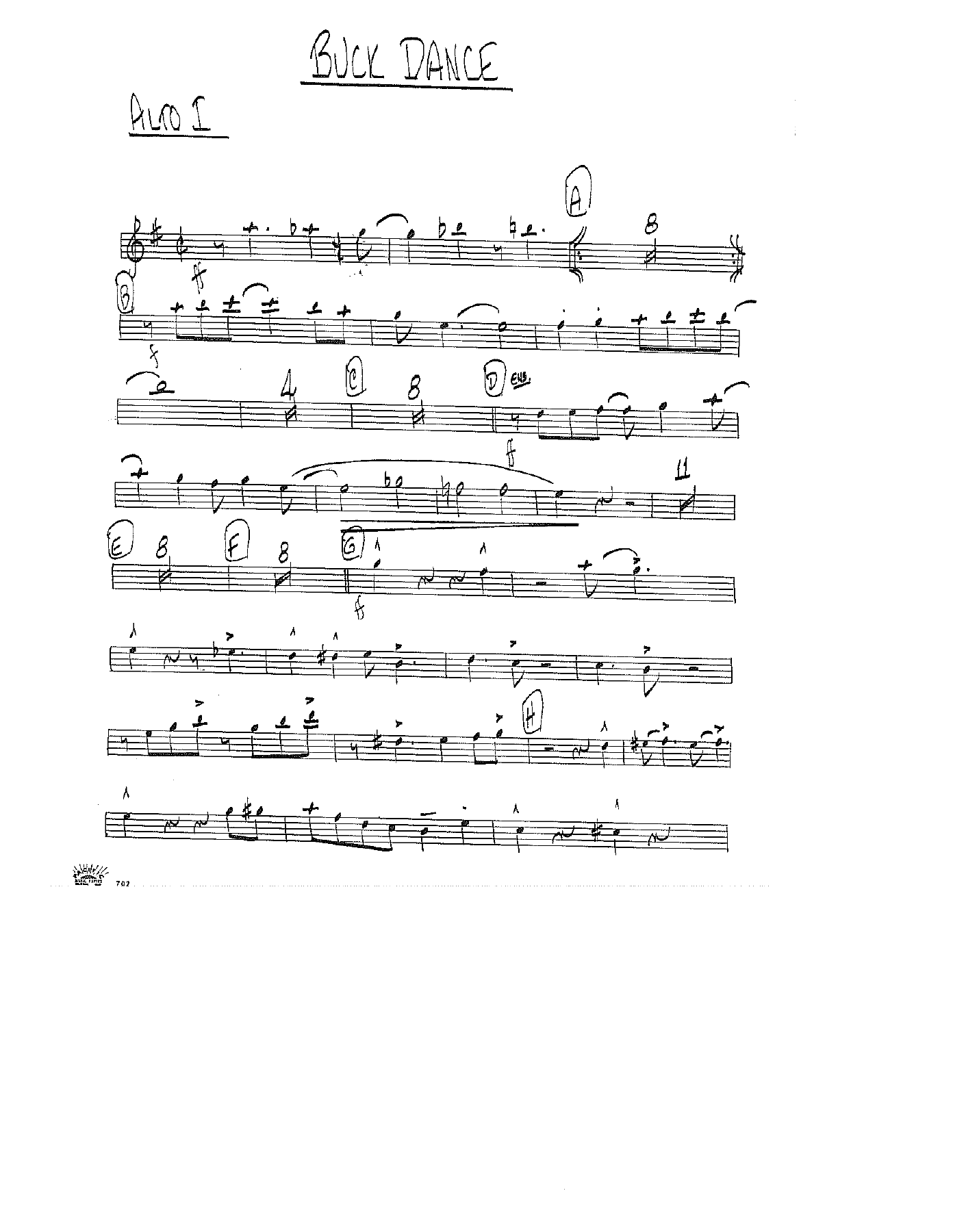 Buck Dance (B.Holman) MP3 — sheet music cover (first page)