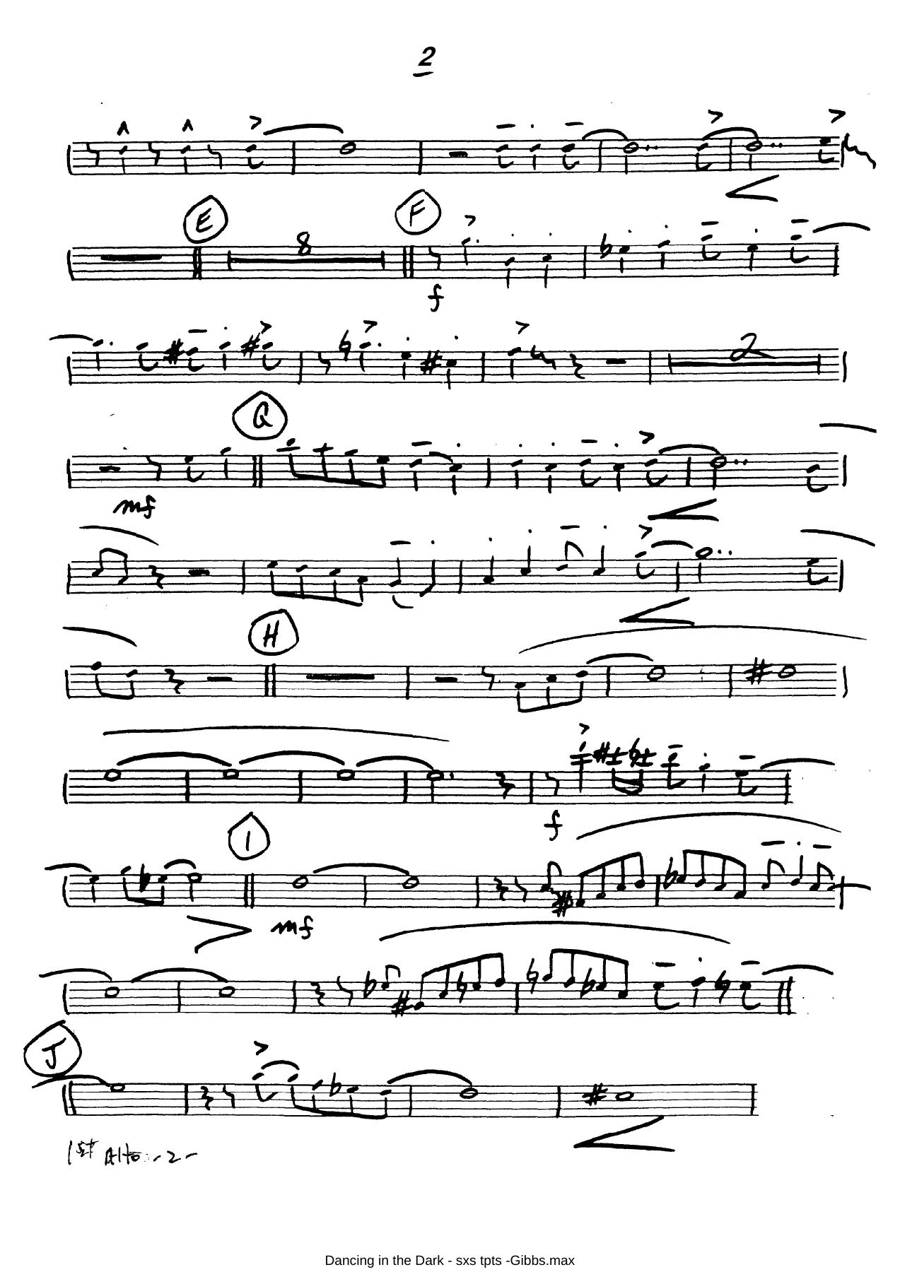 Dancing In The Dark (B.Holman) T.Gibbs — page 3