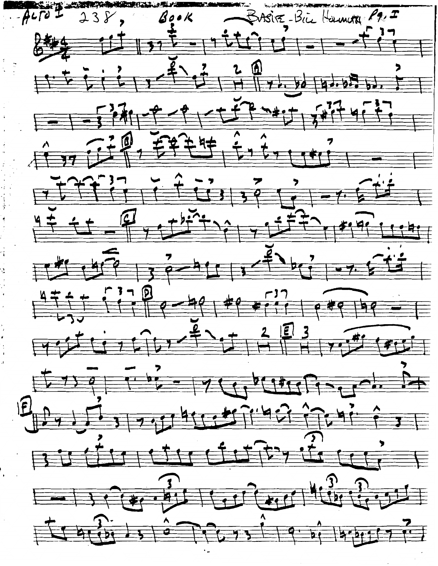 I Could Write A Book (B.Holman) C.Basie.Voc. — Big Band sheet music arranged by Bill Holman | Jazz Standard