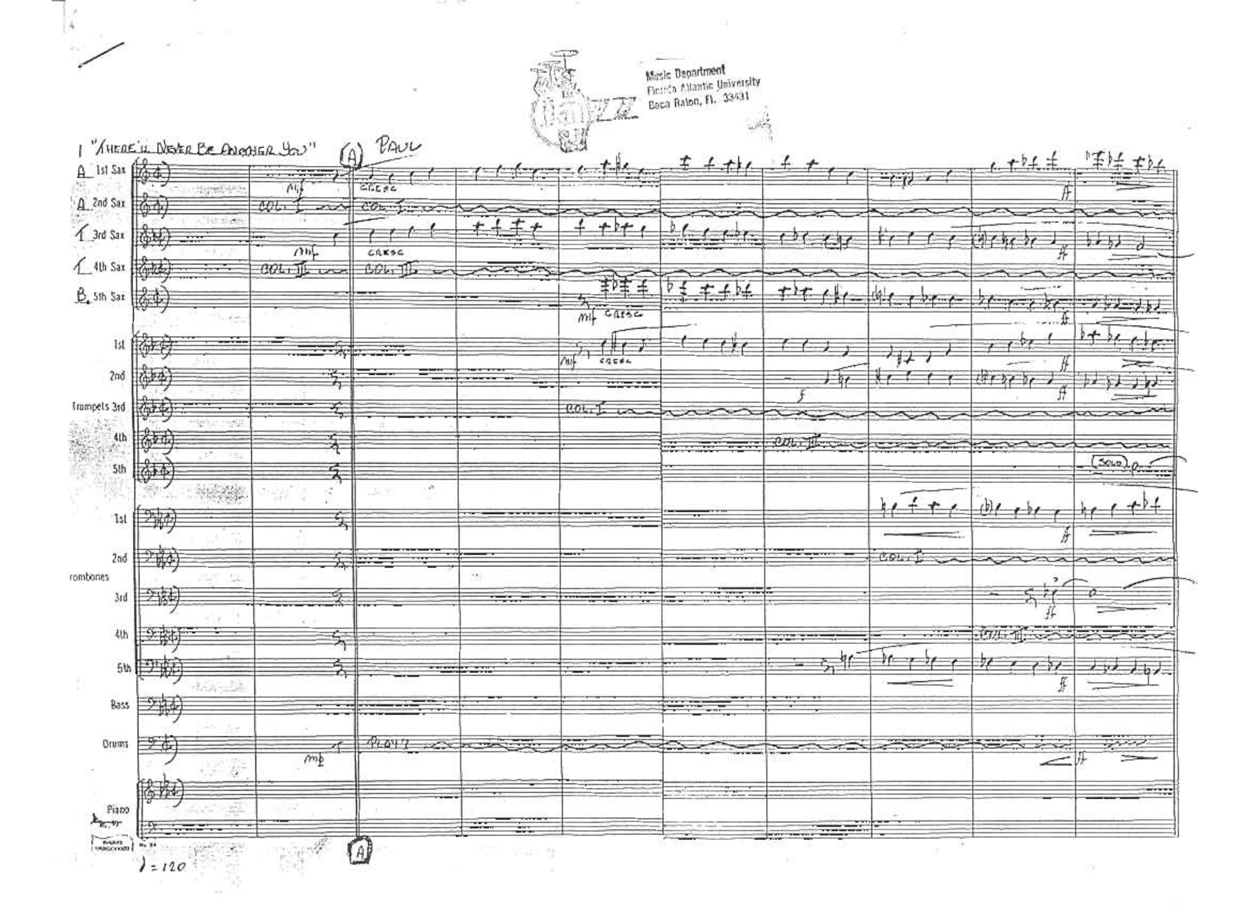 There Will Never Be Another You (B.Holman) S.Kenton 2 — Big Band sheet music arranged by Bill Holman | Jazz Standard