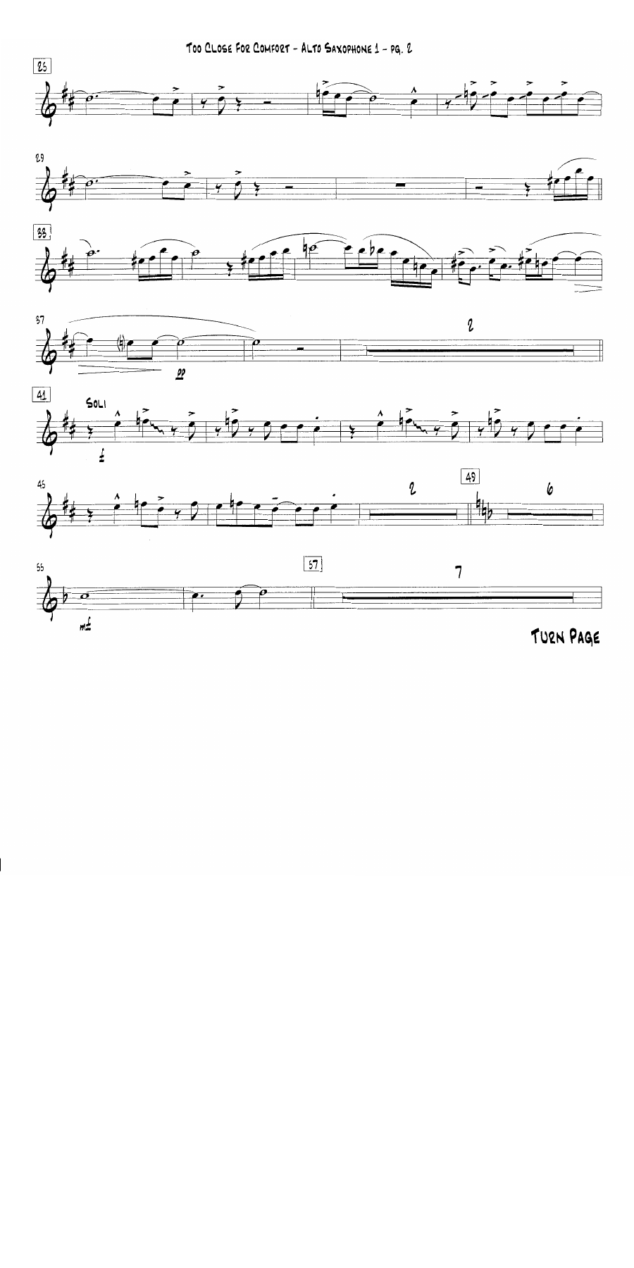 Too Close For Comfort (B.Holman) C.Basie — page 2