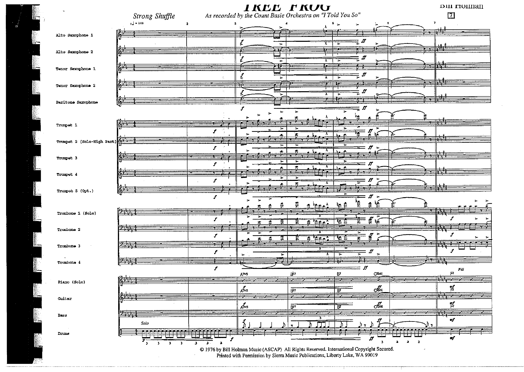 Tree Frog (B.Holman) C.Basie — page 2