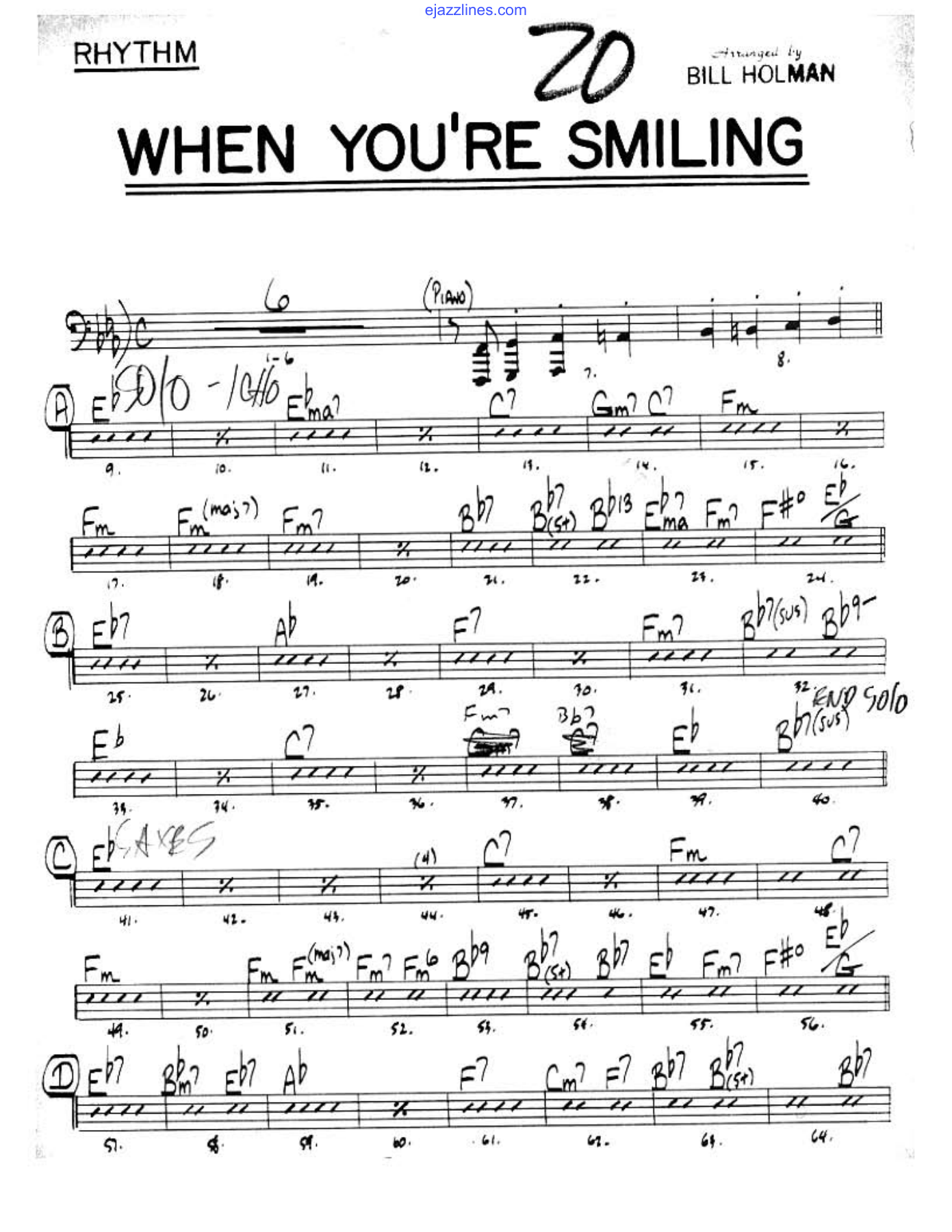 When You're Smiling (B.Holman) Dave Pell — page 3