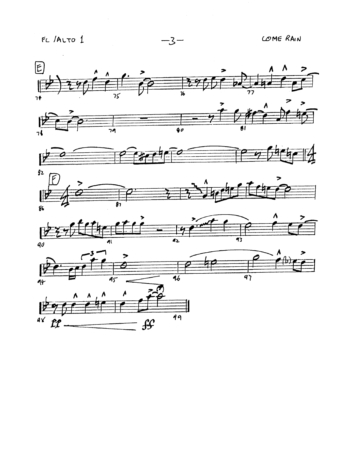 Come Rain Or Come Shine (B.Liston) vocal — page 3