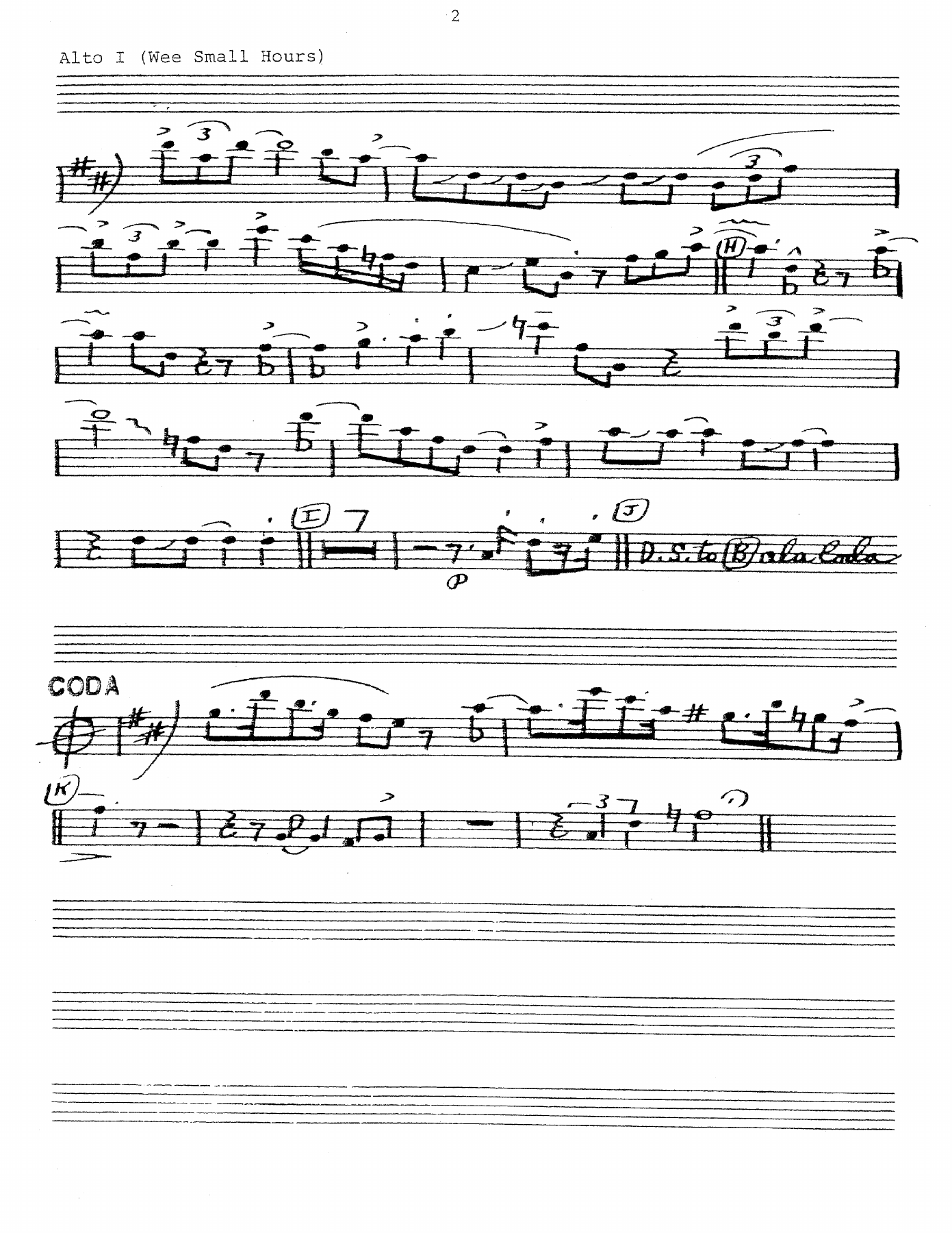 The Wee Small Hours (B.Byers) C.Basie — page 2