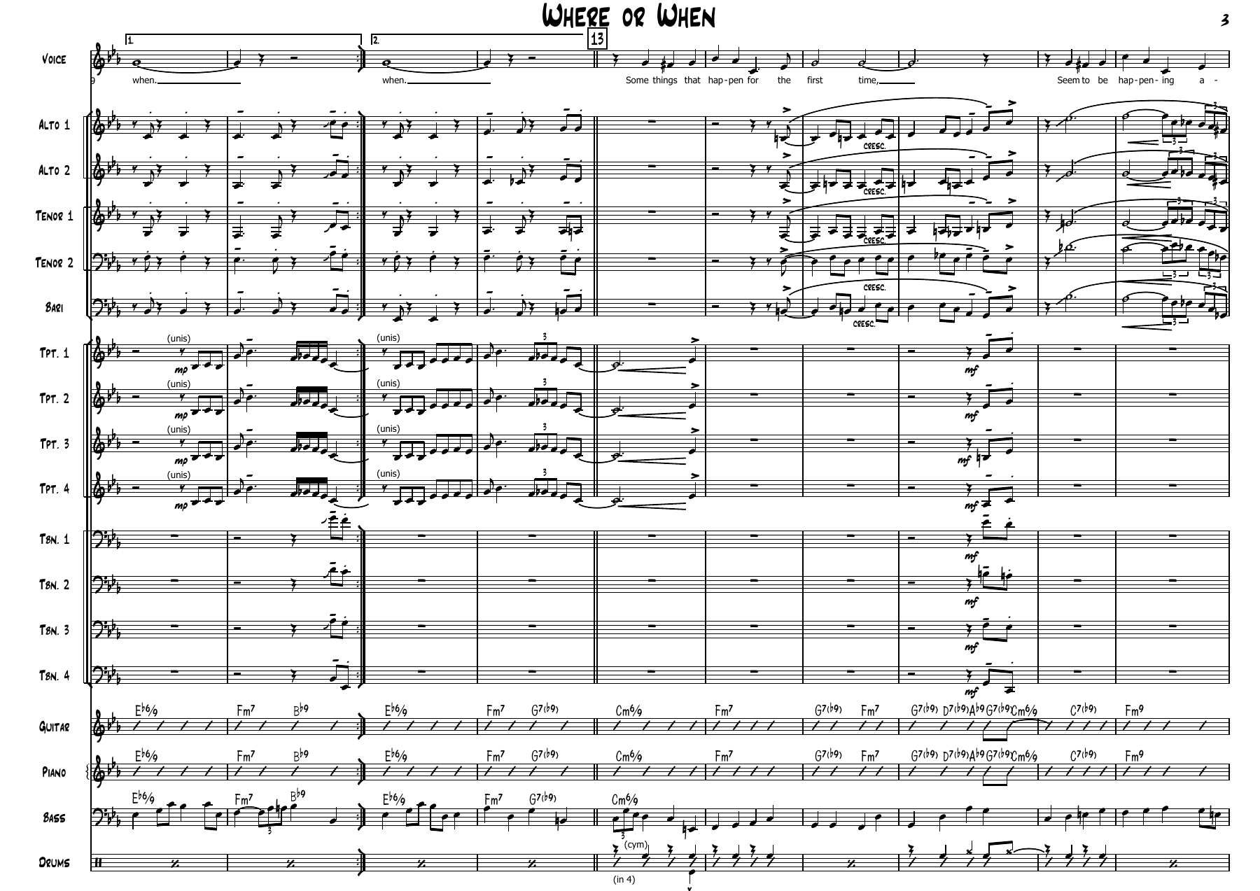 Where Or When (B.Byers) Vocal — page 3