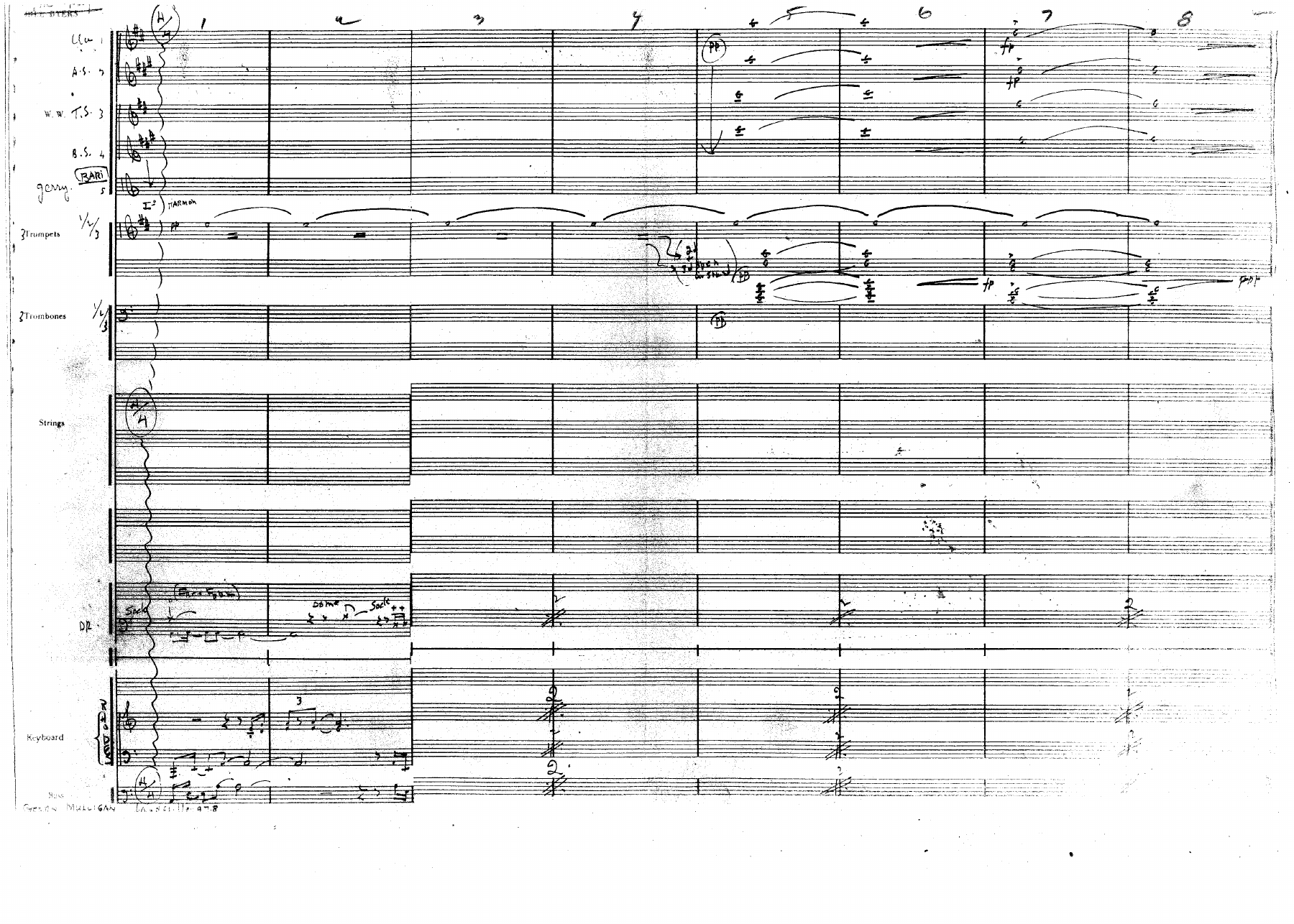 The Trap (B.Byers) J.Mulligan — Big Band sheet music arranged by Billy Byers | Jazz Standard