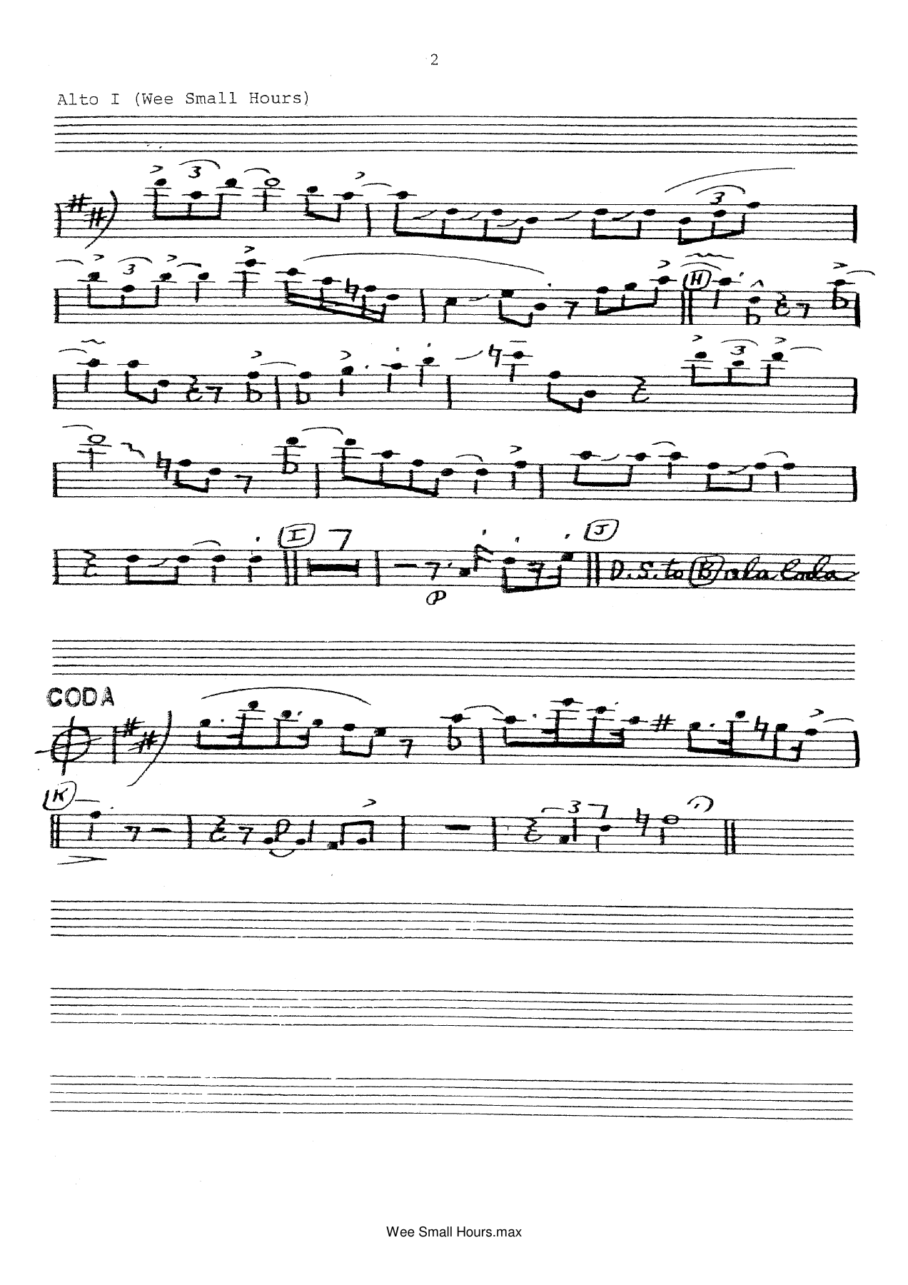 Wee Small Hours (B.Byers) C.Basie — page 2