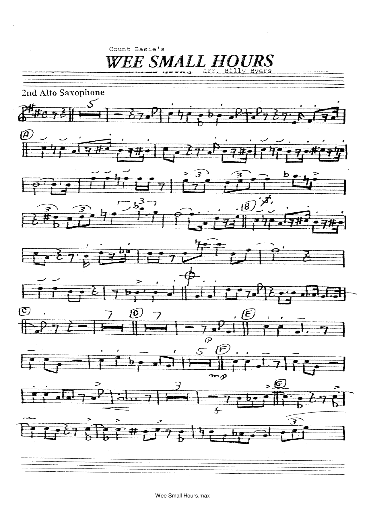Wee Small Hours (B.Byers) C.Basie — page 3