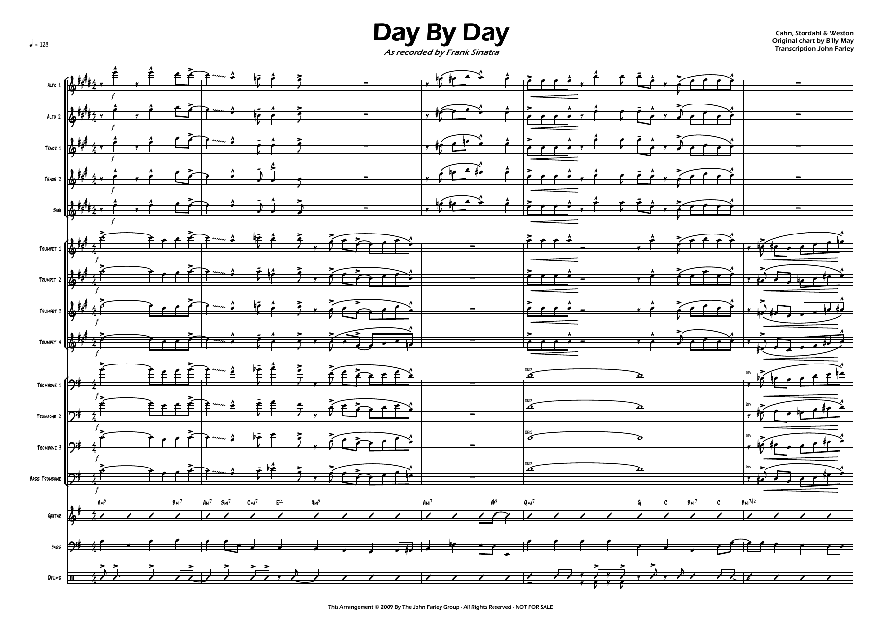 Day By Day (B.May-J.Farley) F.Sinatra 43 — sheet music preview
