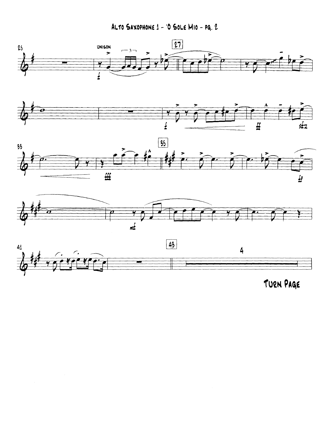 'O Sole Mio — page 2