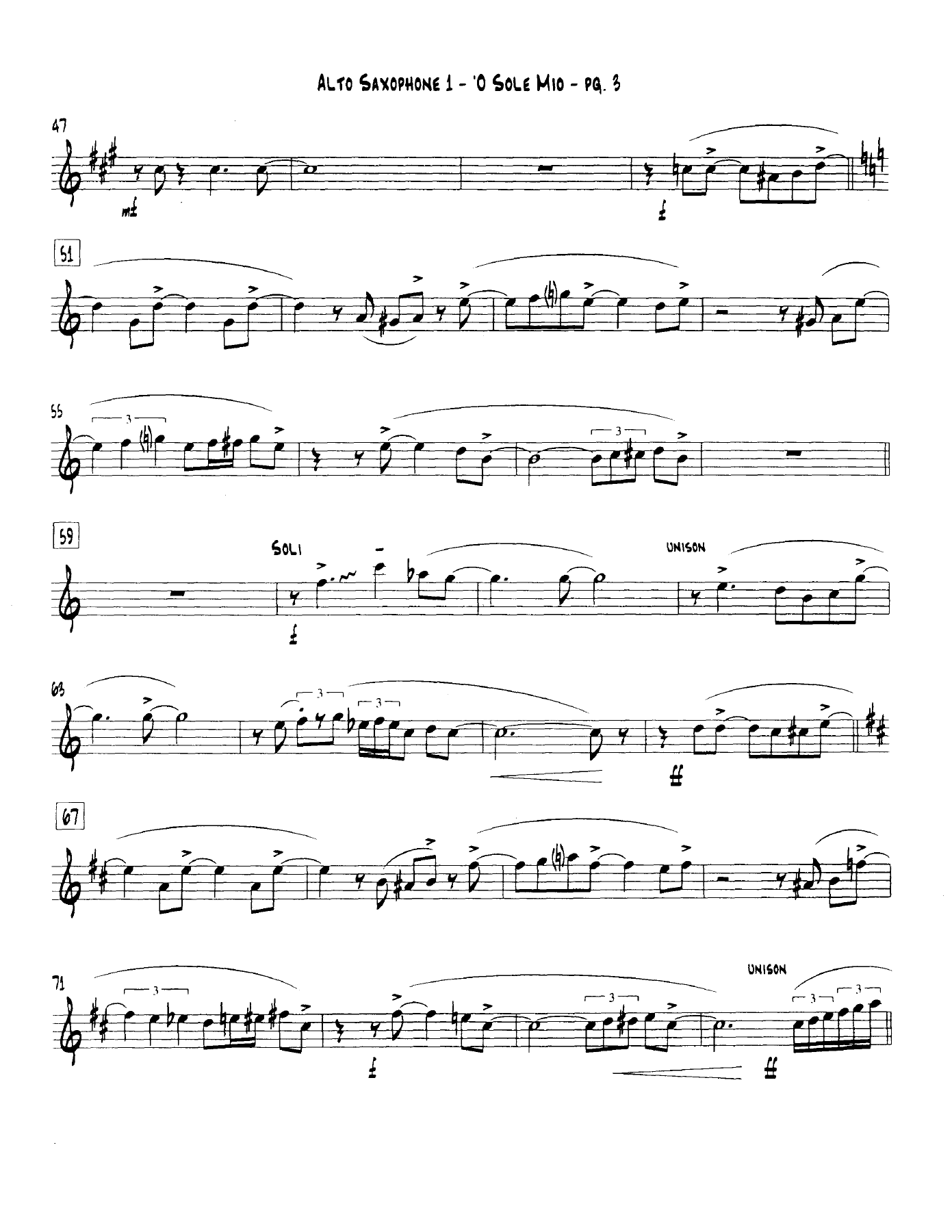 'O Sole Mio — page 3