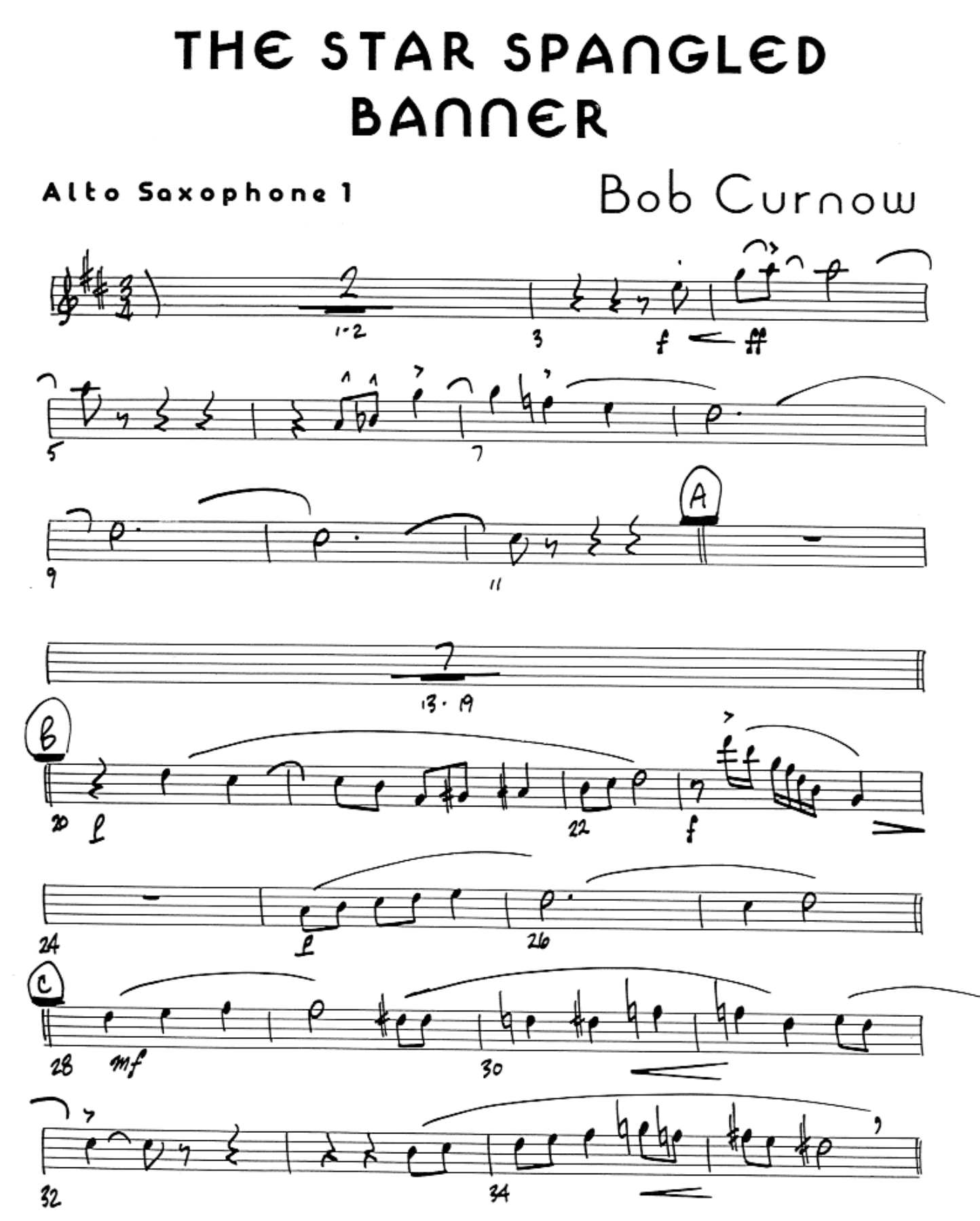 Star Spangled Banner — sheet music cover (first page)