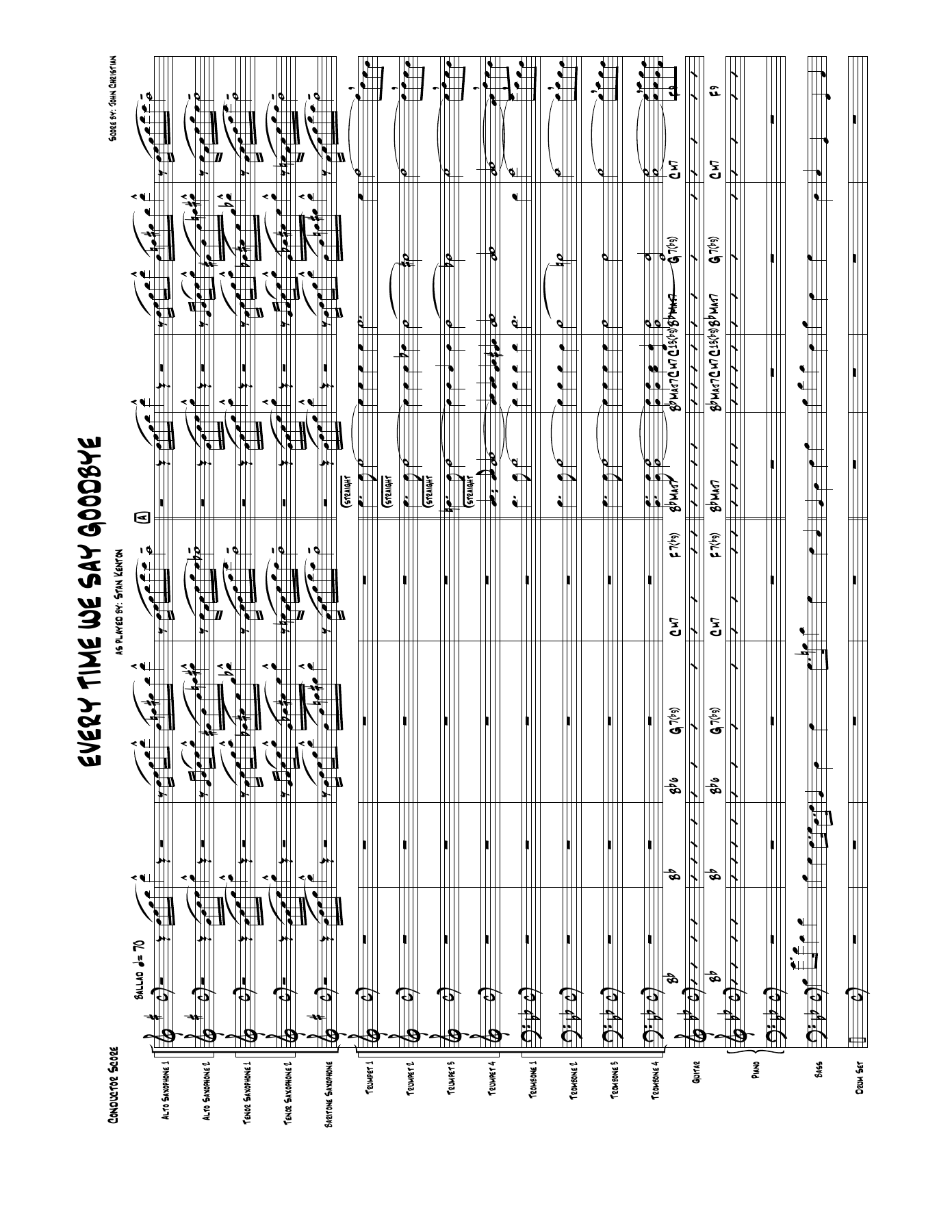 Ev'ry Time We Say Goodbye — sheet music cover (first page)