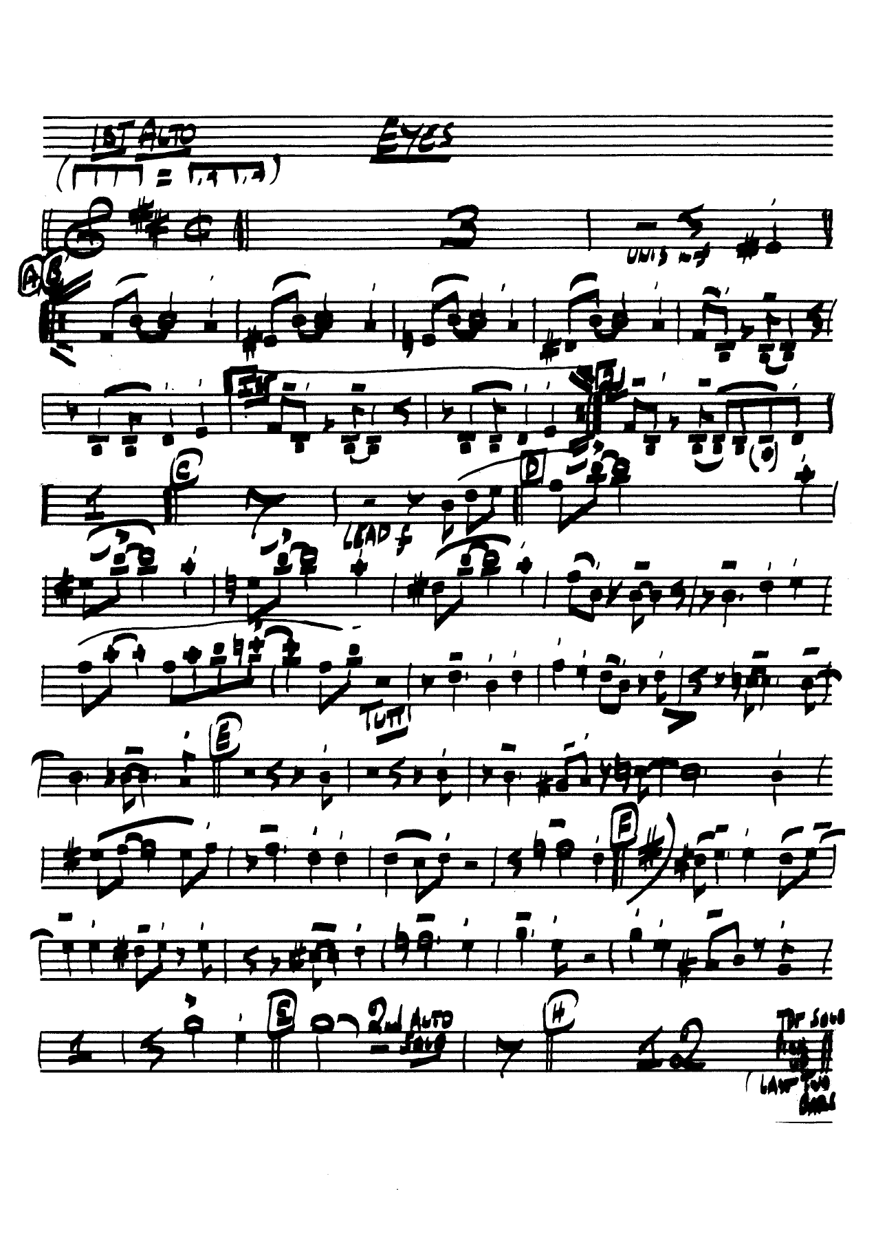Eyes (B.Florence) H.James — Big Band sheet music arranged by Bob Florence | Jazz Standard
