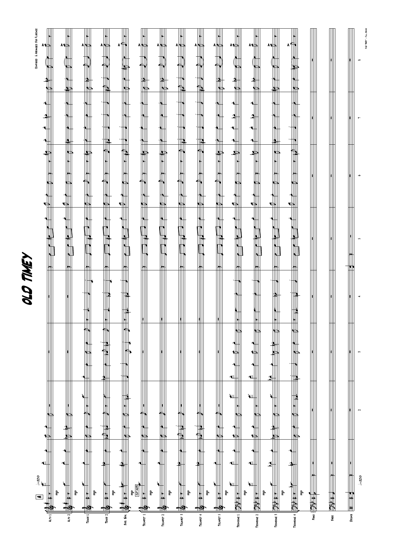 Old Timey — sheet music cover (first page)