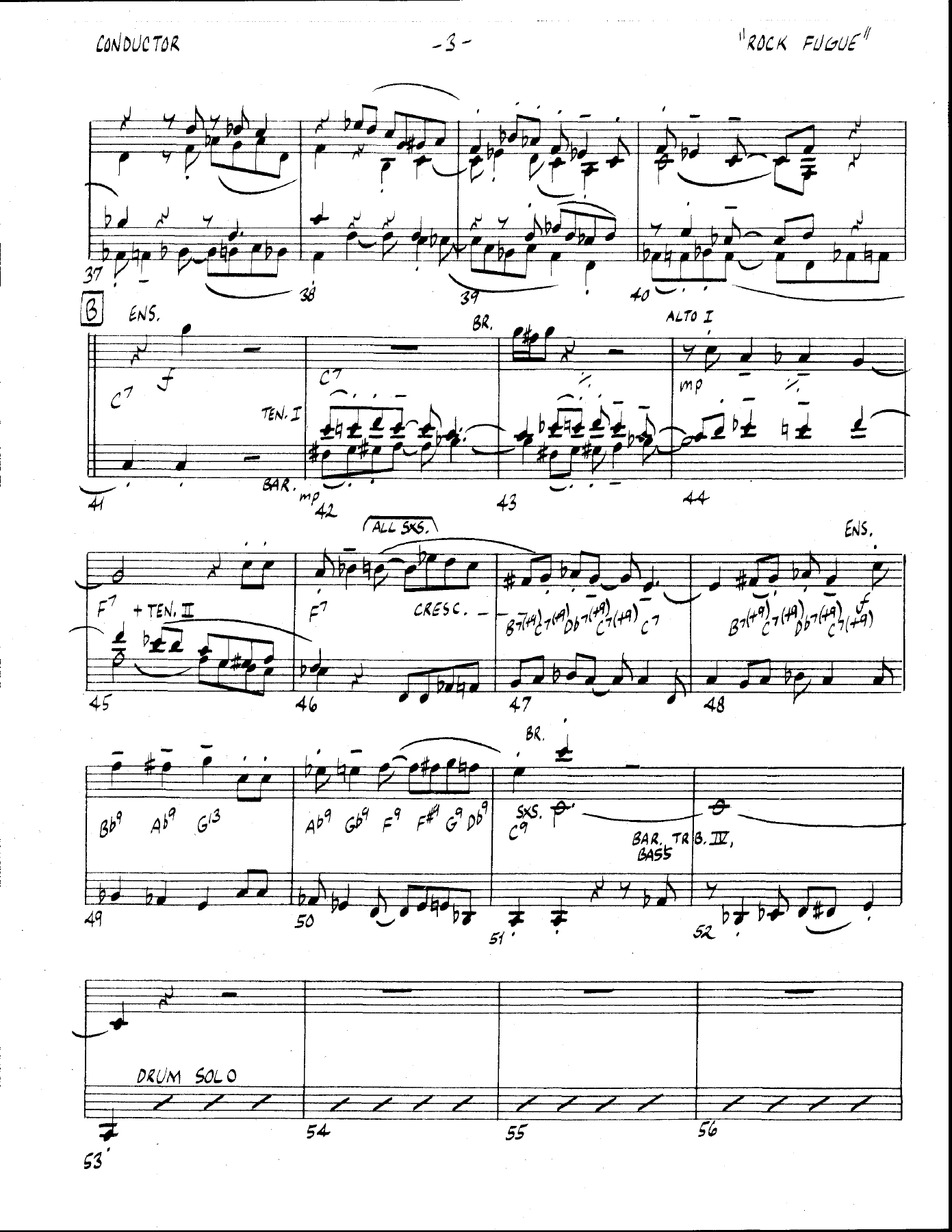 Rock Fugue — page 3