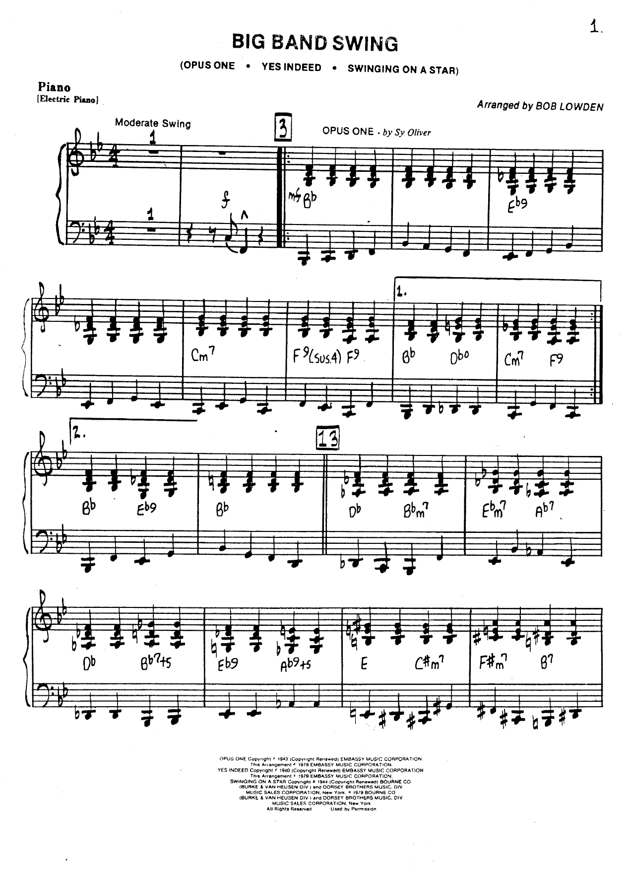 Big Band Swing (B.Lowden) 61 — sheet music preview