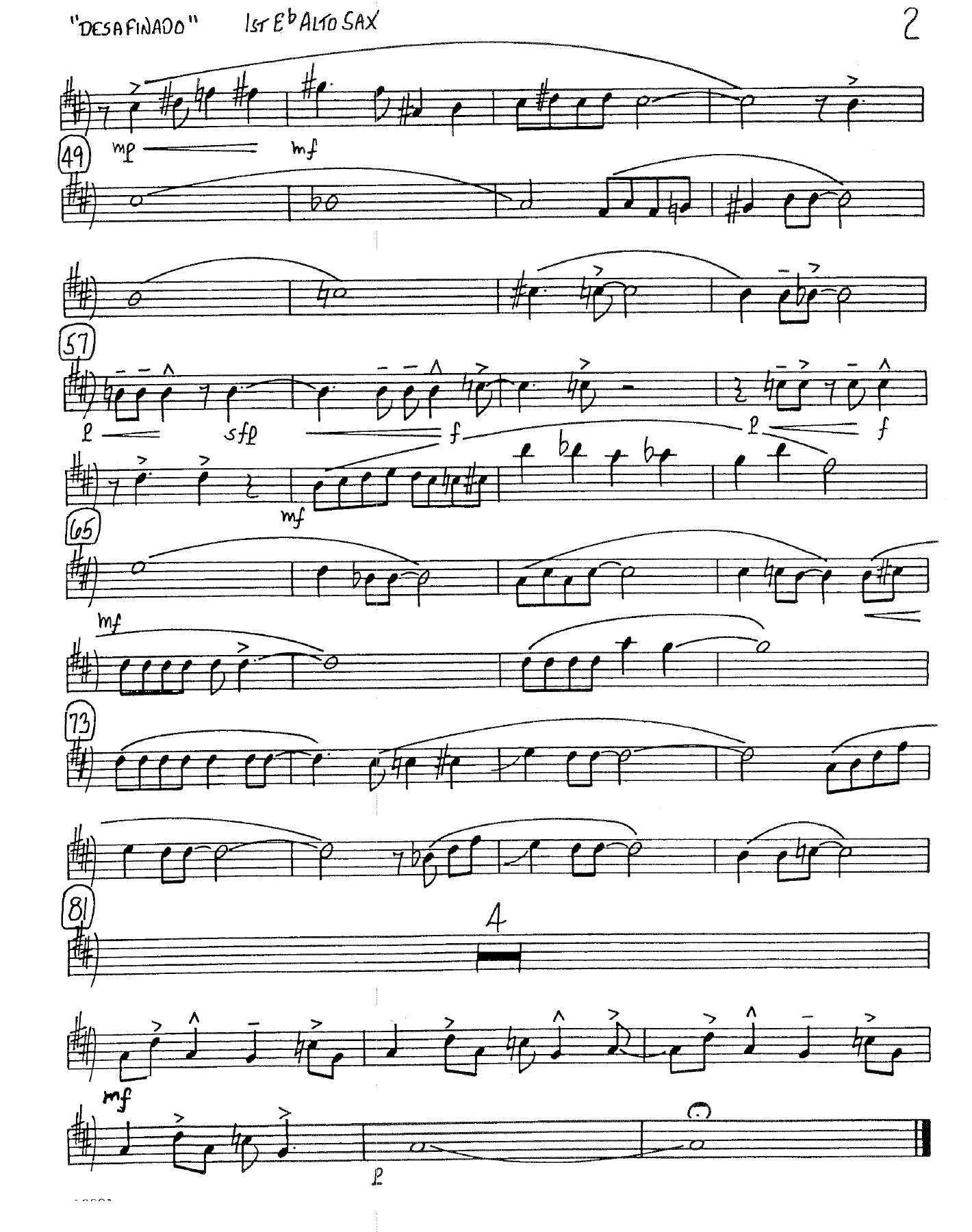 Desafinado (B.Lowden) 2 — page 2