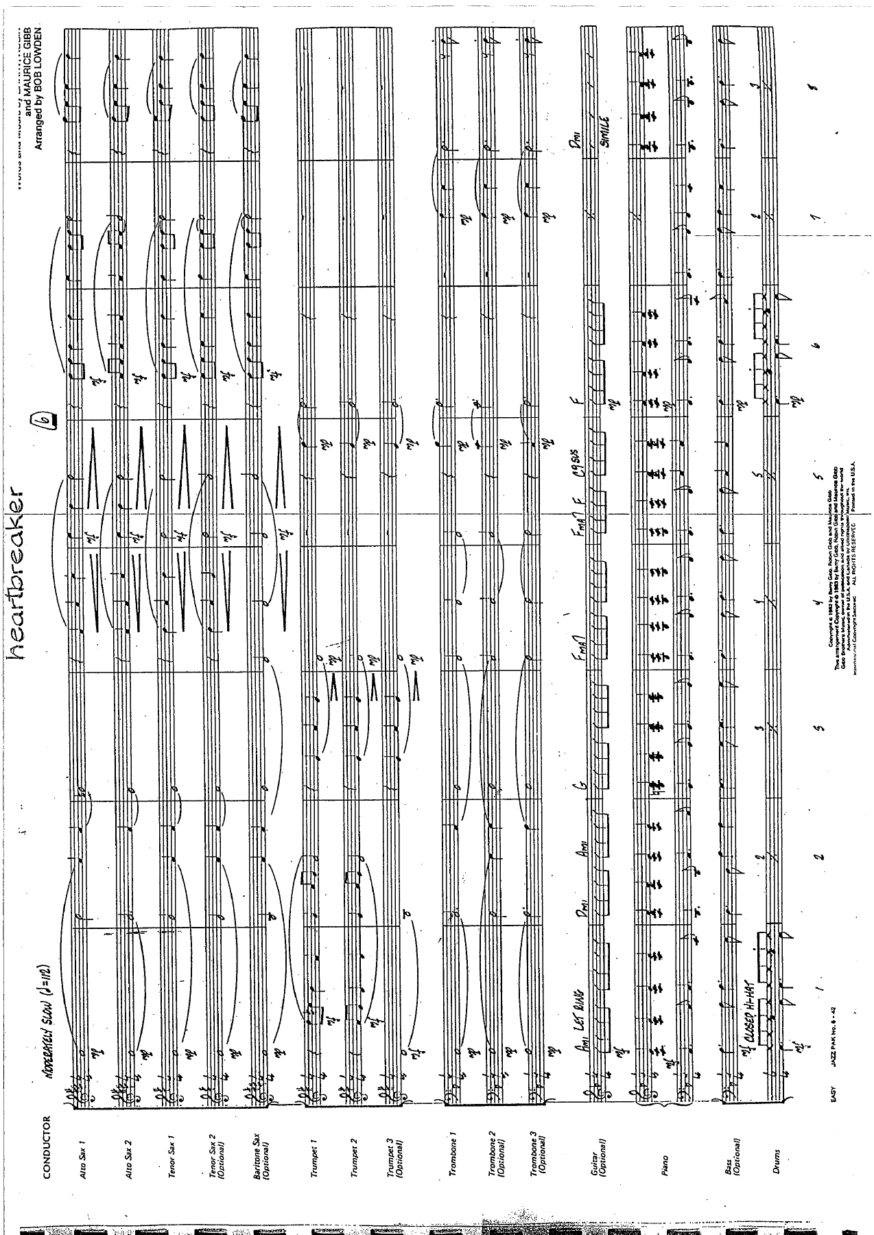 Heartbreaker — sheet music cover (first page)