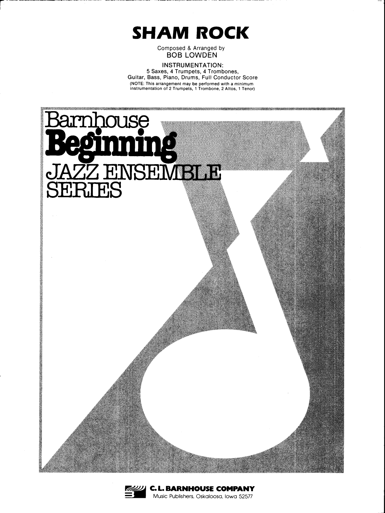 Sham Rock — sheet music cover (first page)